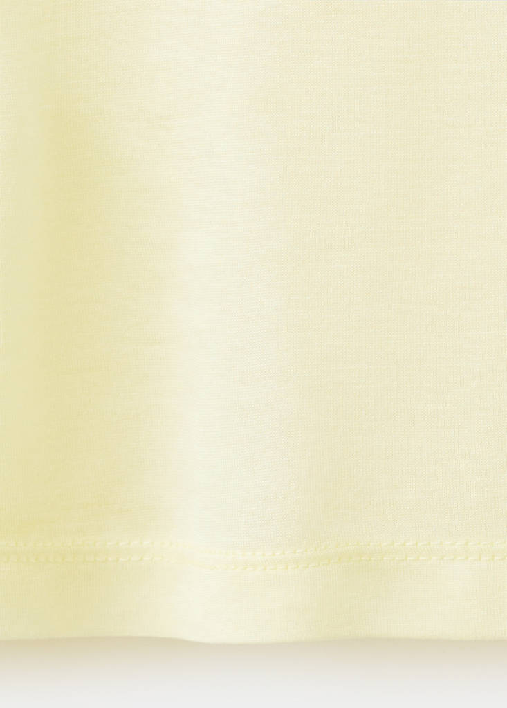 Micromodal short-sleeve T-shirt — Pastel Yellow