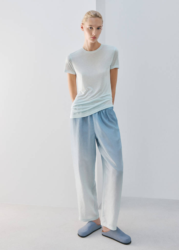 Micromodal short-sleeve T-shirt — Blue