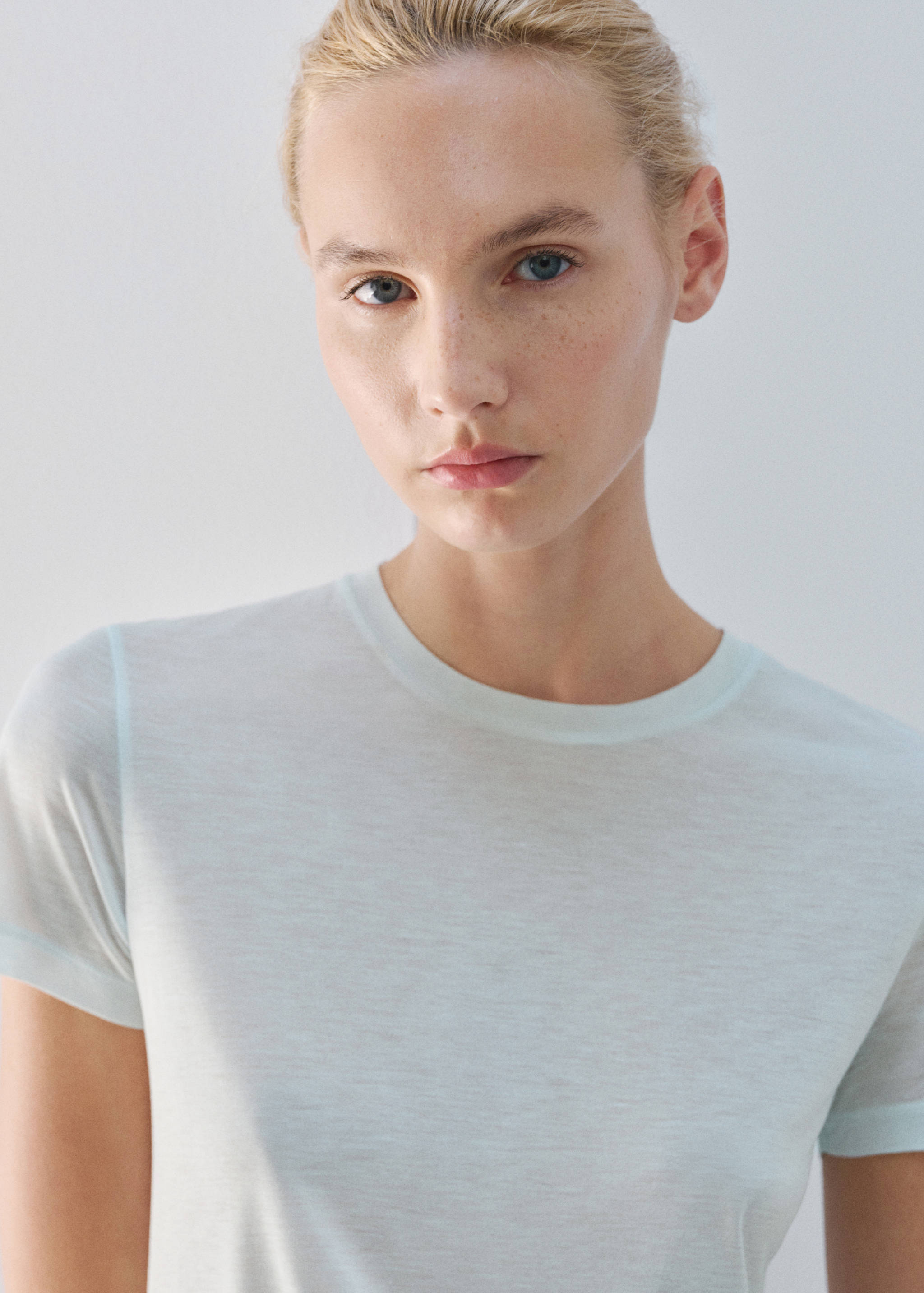 Micromodal short-sleeve T-shirt - Details of the article 1