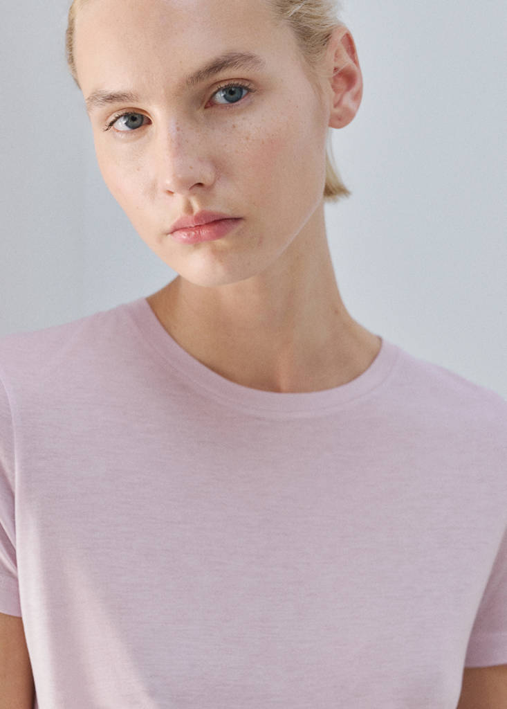 Micromodal short-sleeve T-shirt — Lilac
