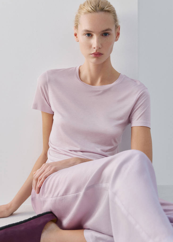 Micromodal short-sleeve T-shirt — Lilac