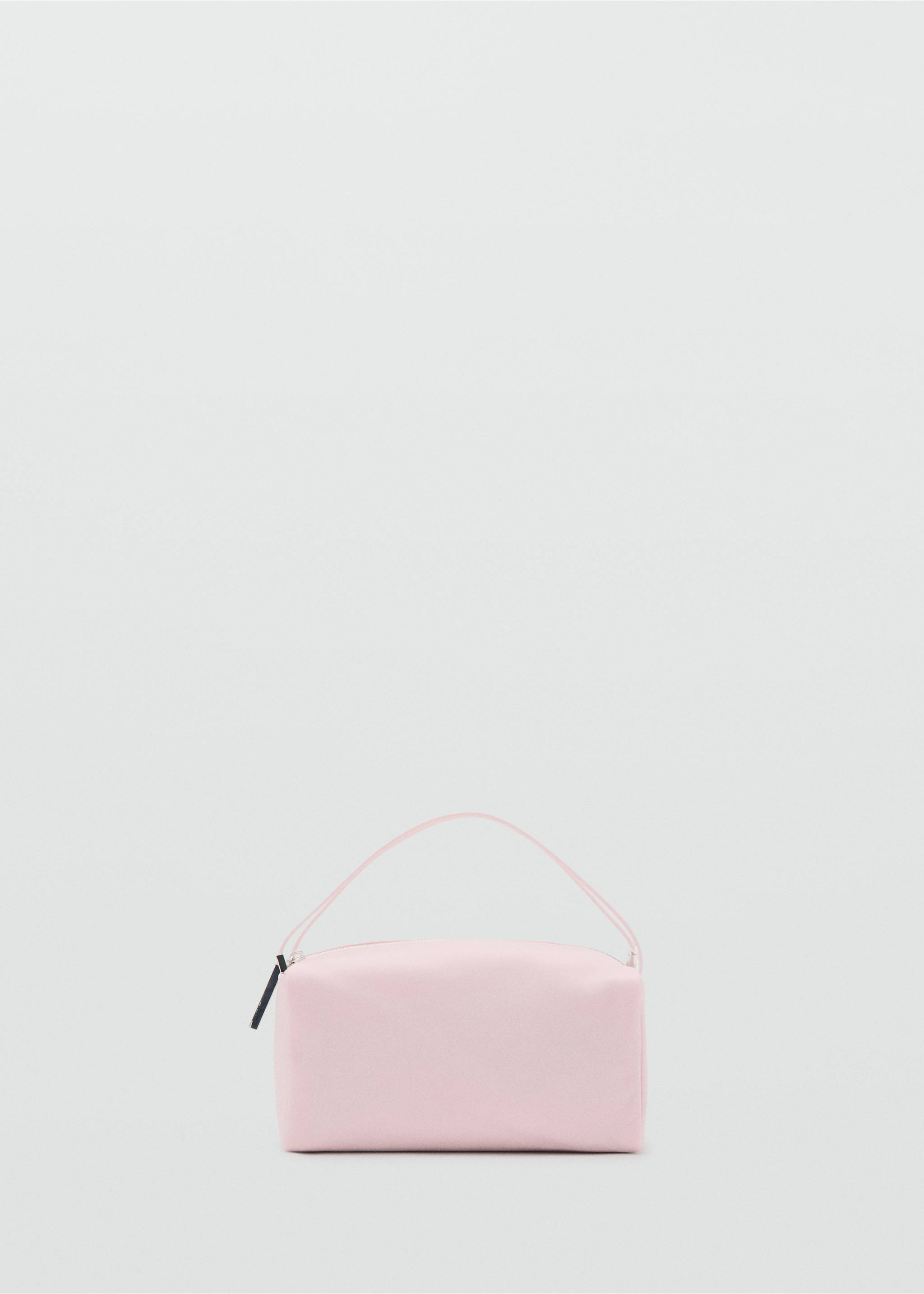 Nylon handbag with double strap handles - Article without model, Pale Pink. Ref: 27093339-00.