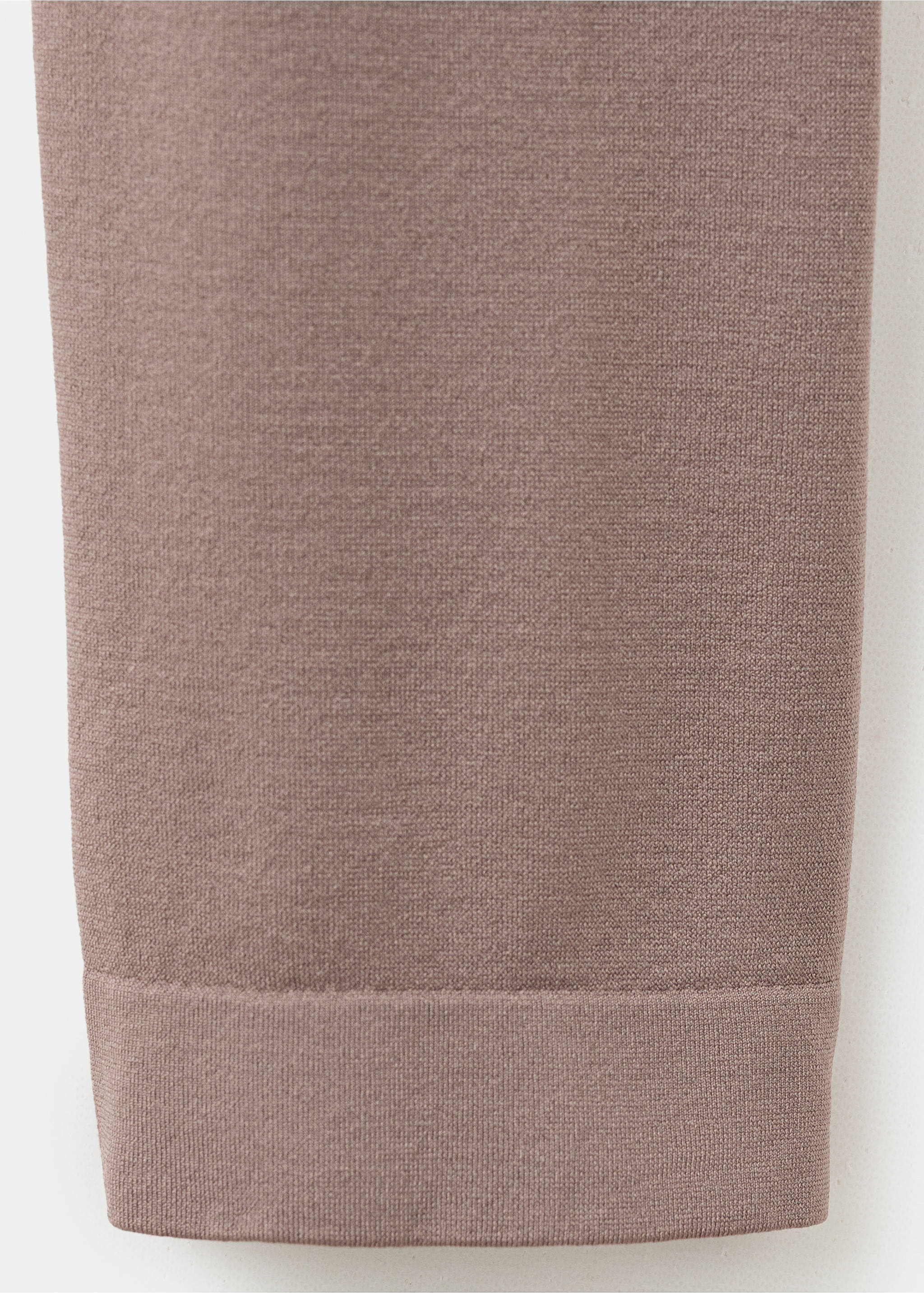 Fitted turtleneck t-shirt - Details of the article 0, Light/Pastel Brown. Ref: 27093340-00.