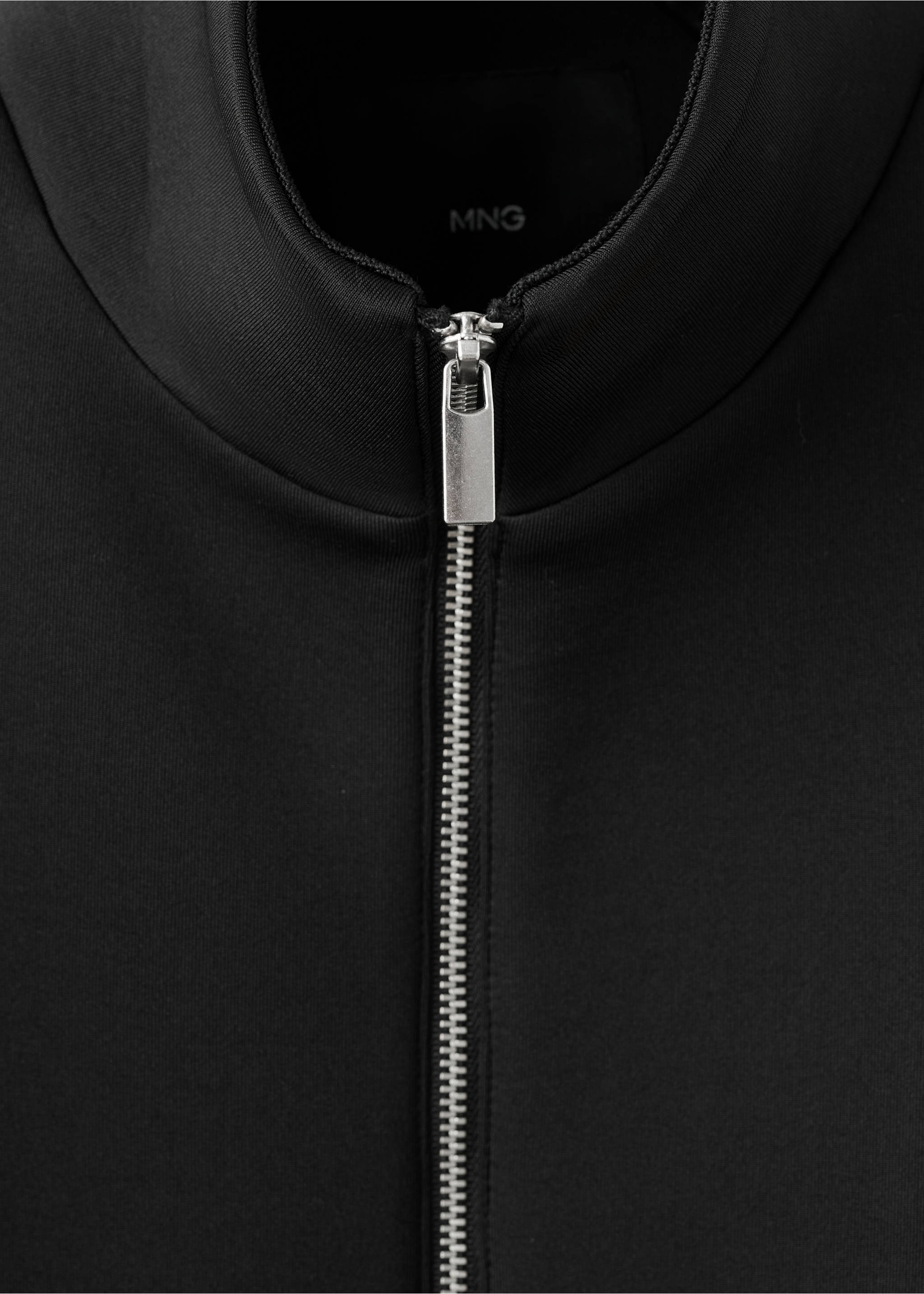 جاكيت بومبر كبير الحجم - تفاصيل المنتج 8, أسود. Ref: 27093342-01.