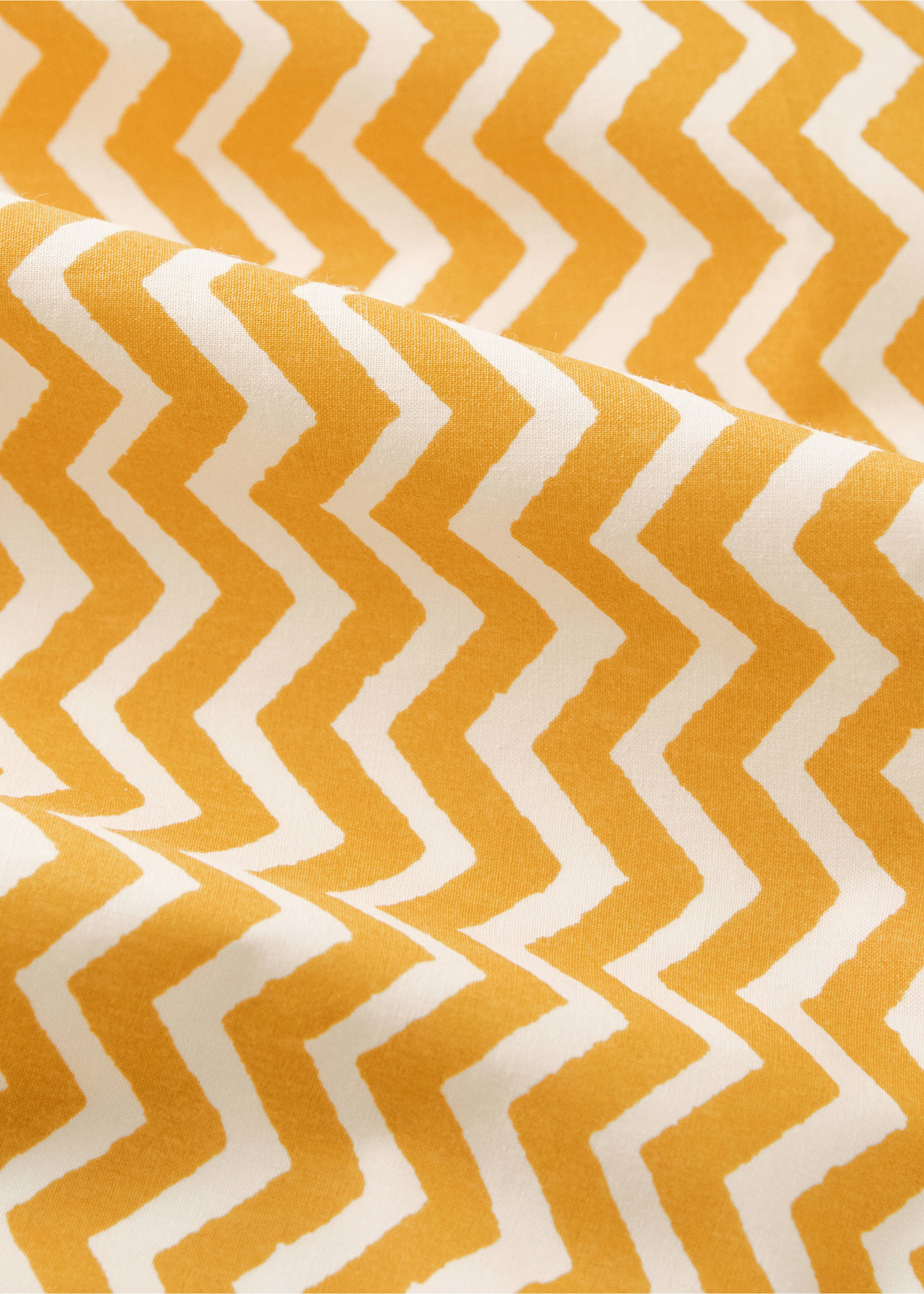 Mantel algodón estampado colorido 6 a 8 comensales - Detalle del artículo 1, Amarillo. Ref: 27093343-00.