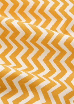 Vichy check cotton tablecloth for 8 to 10 guests — Yellow 2
