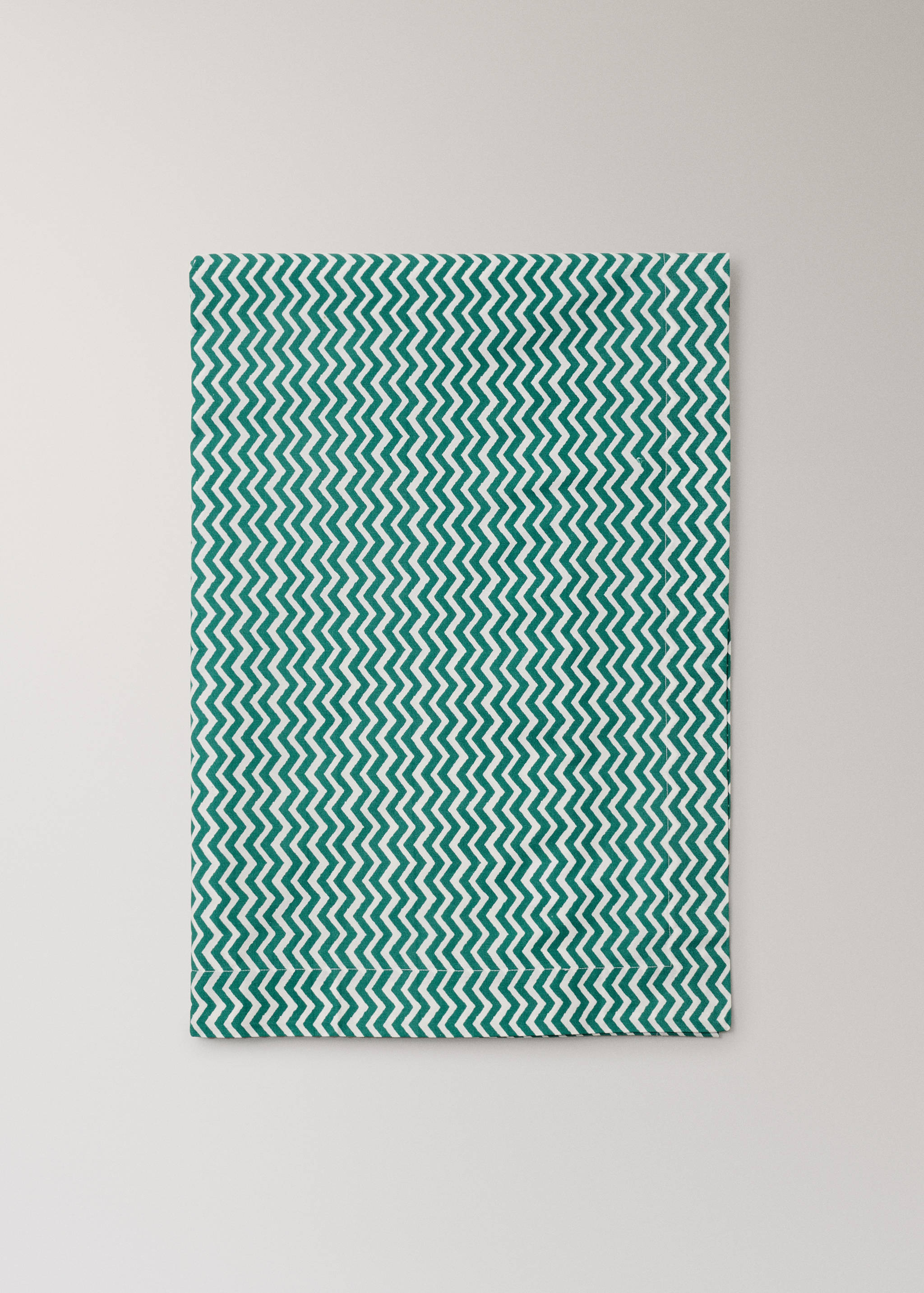 Скатертина з бавовни в клітинку вішу з візерунком зигзаг для 6-8 осіб - Товар без моделі