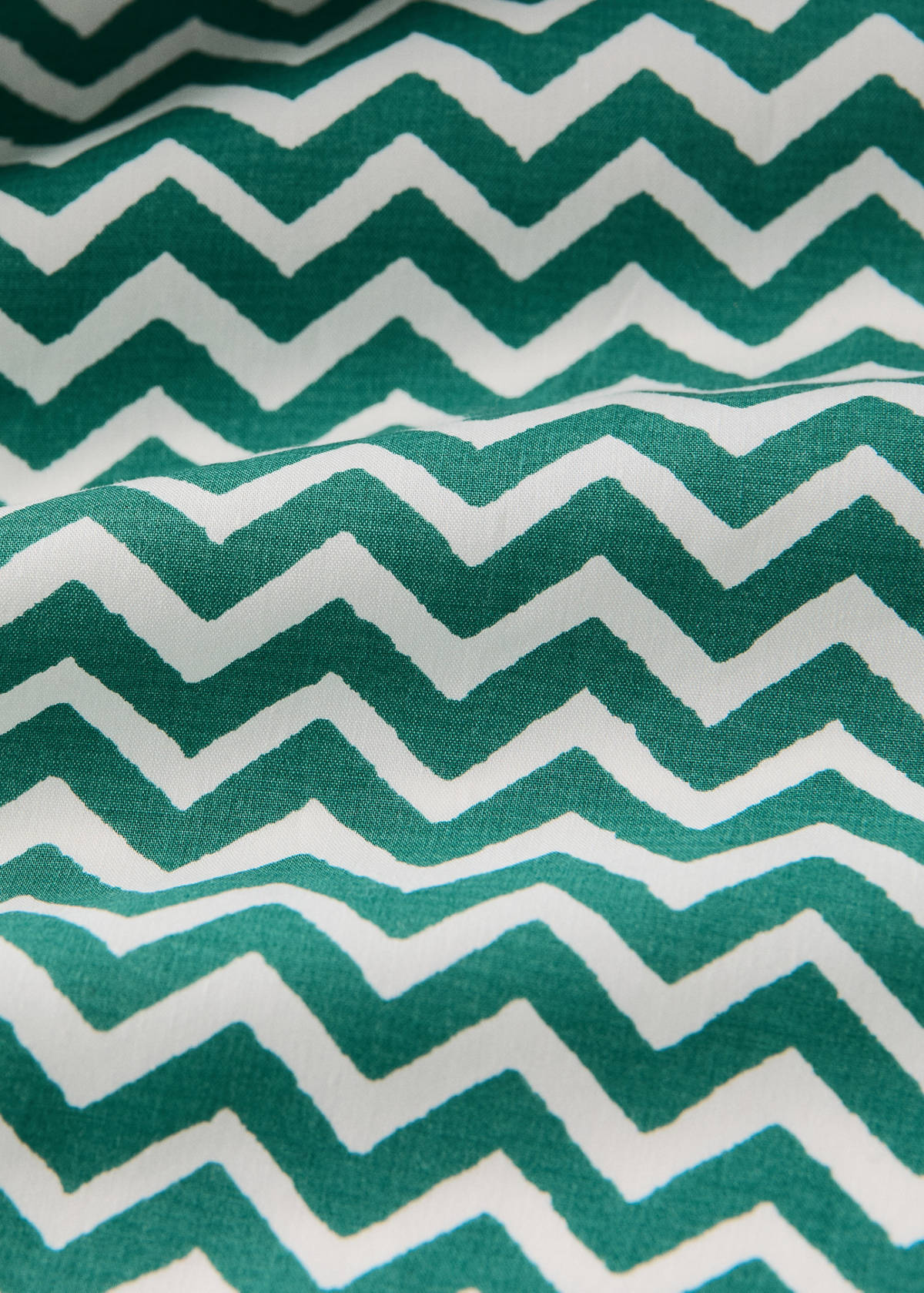 Vichy check cotton tablecloth for 8 to 10 guests — Green
