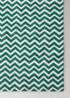 Vichy check cotton tablecloth for 8 to 10 guests — Green 3