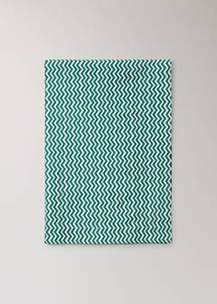 Vichy check cotton tablecloth for 8 to 10 guests — Green 7