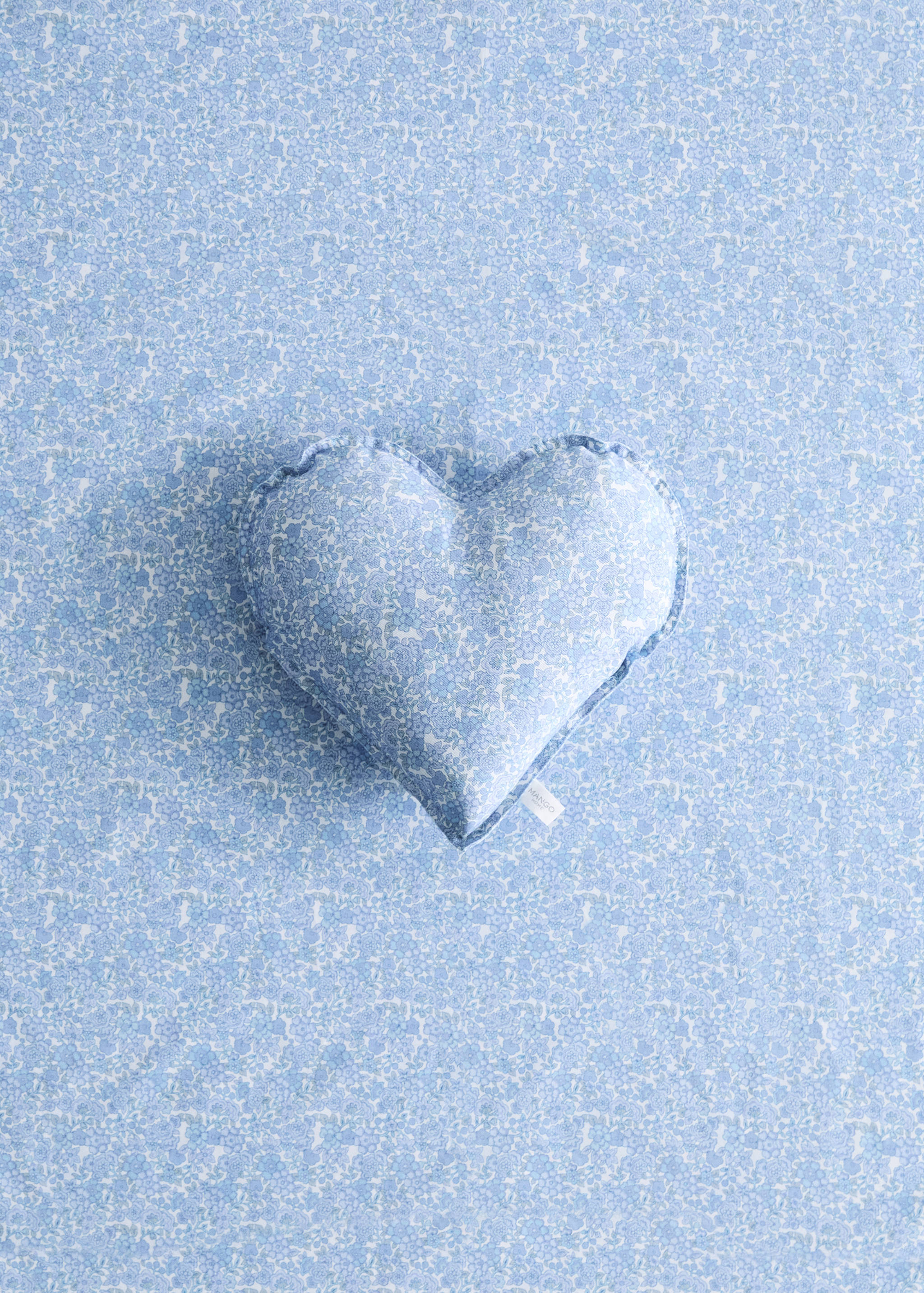 Funda cojín algodón corazón 35cm - Plano general