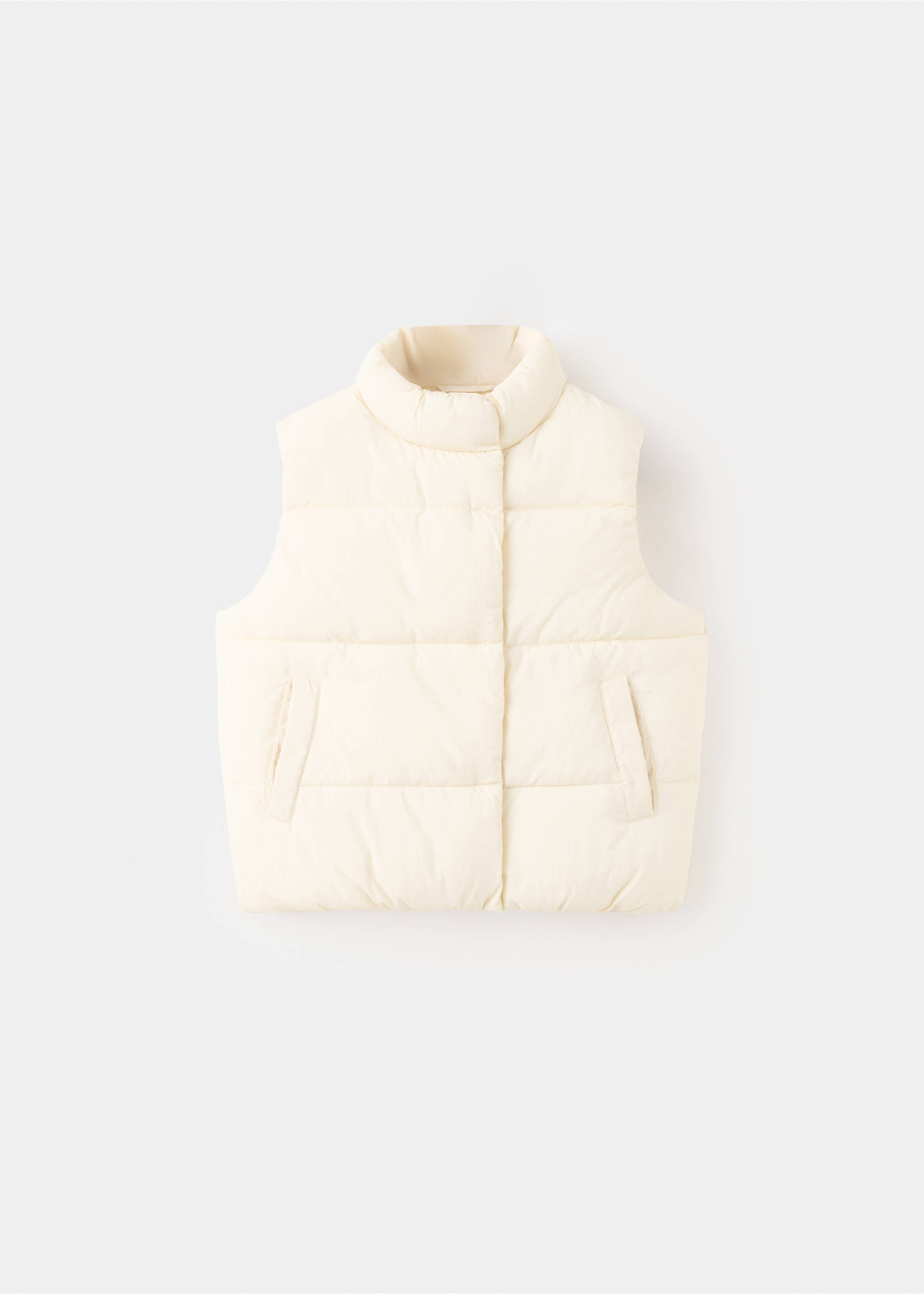 Vestă matlasată - Articol fără model, Ecru. Ref: 27093706-00.