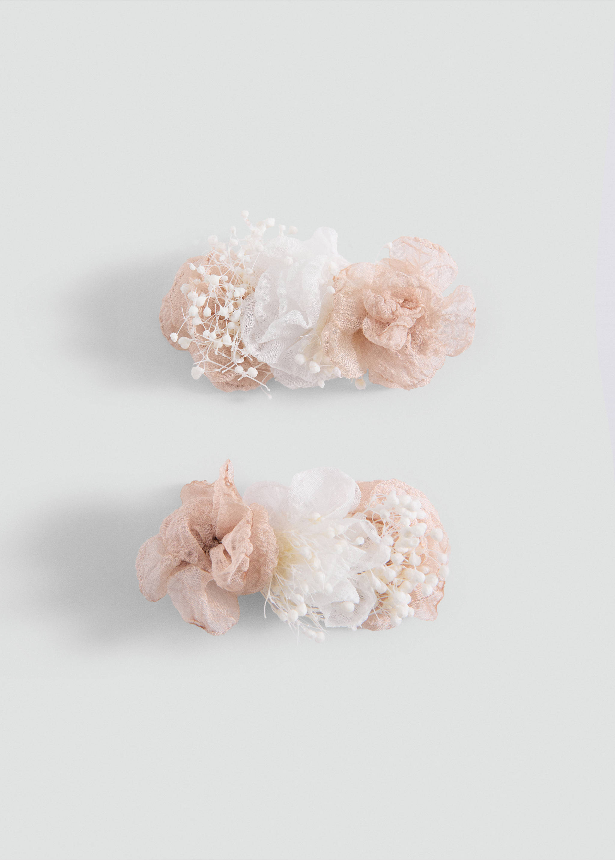 2 pack flower hairclips - Article without model, Pale Pink. Ref: 27093708-00.