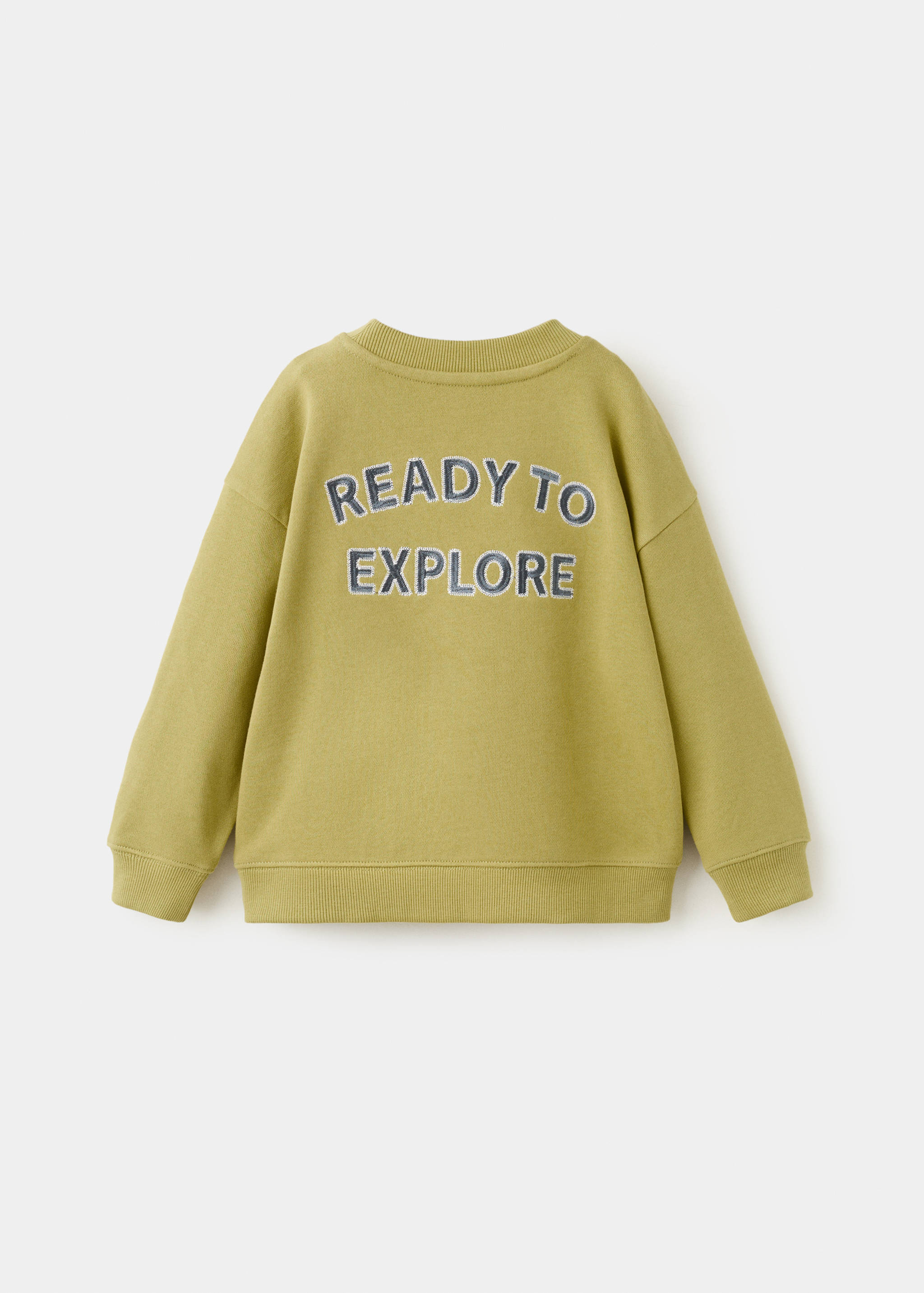 Printed cotton sweatshirt - Reverse of the article