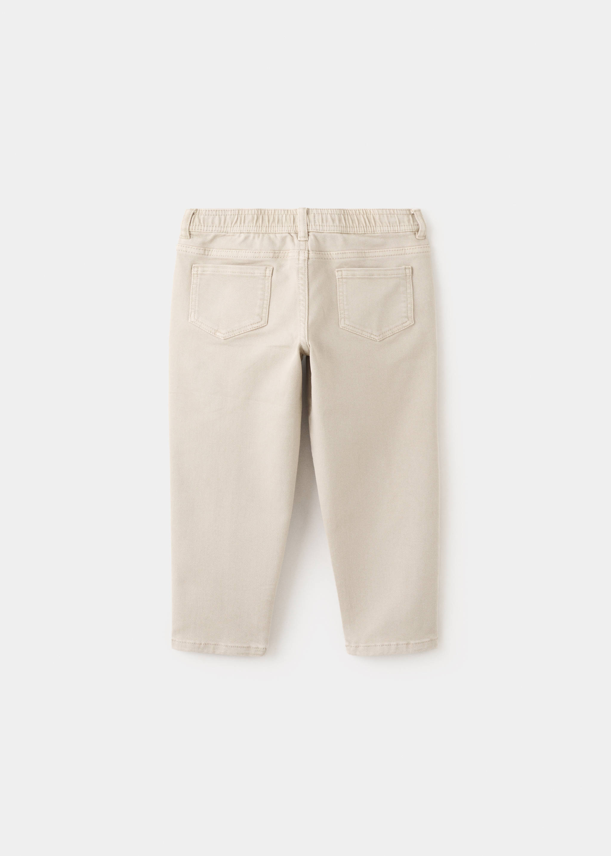 Jeans rectos algodón - Reverso del artículo