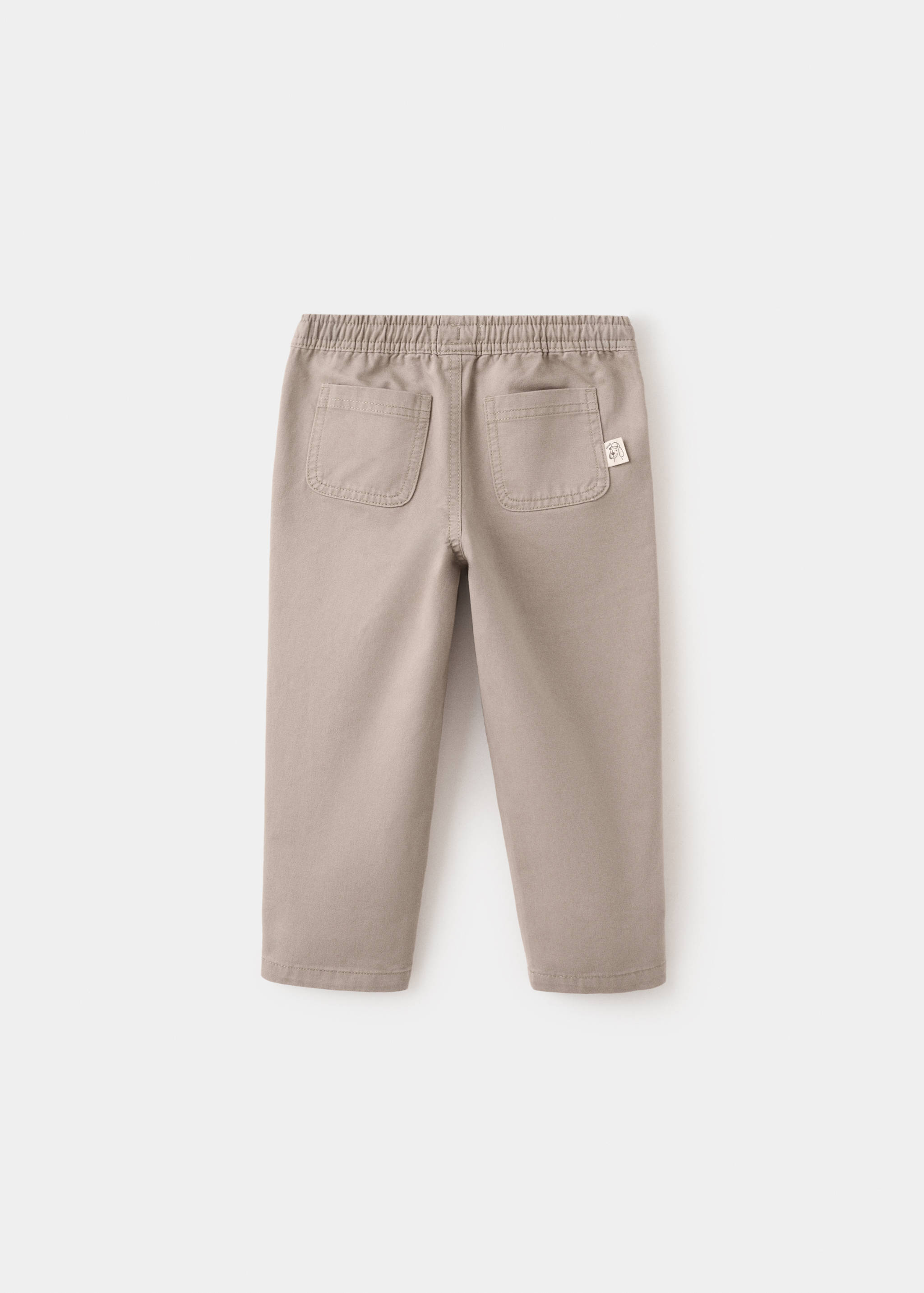 Pantalón recto algodón - Reverso del artículo