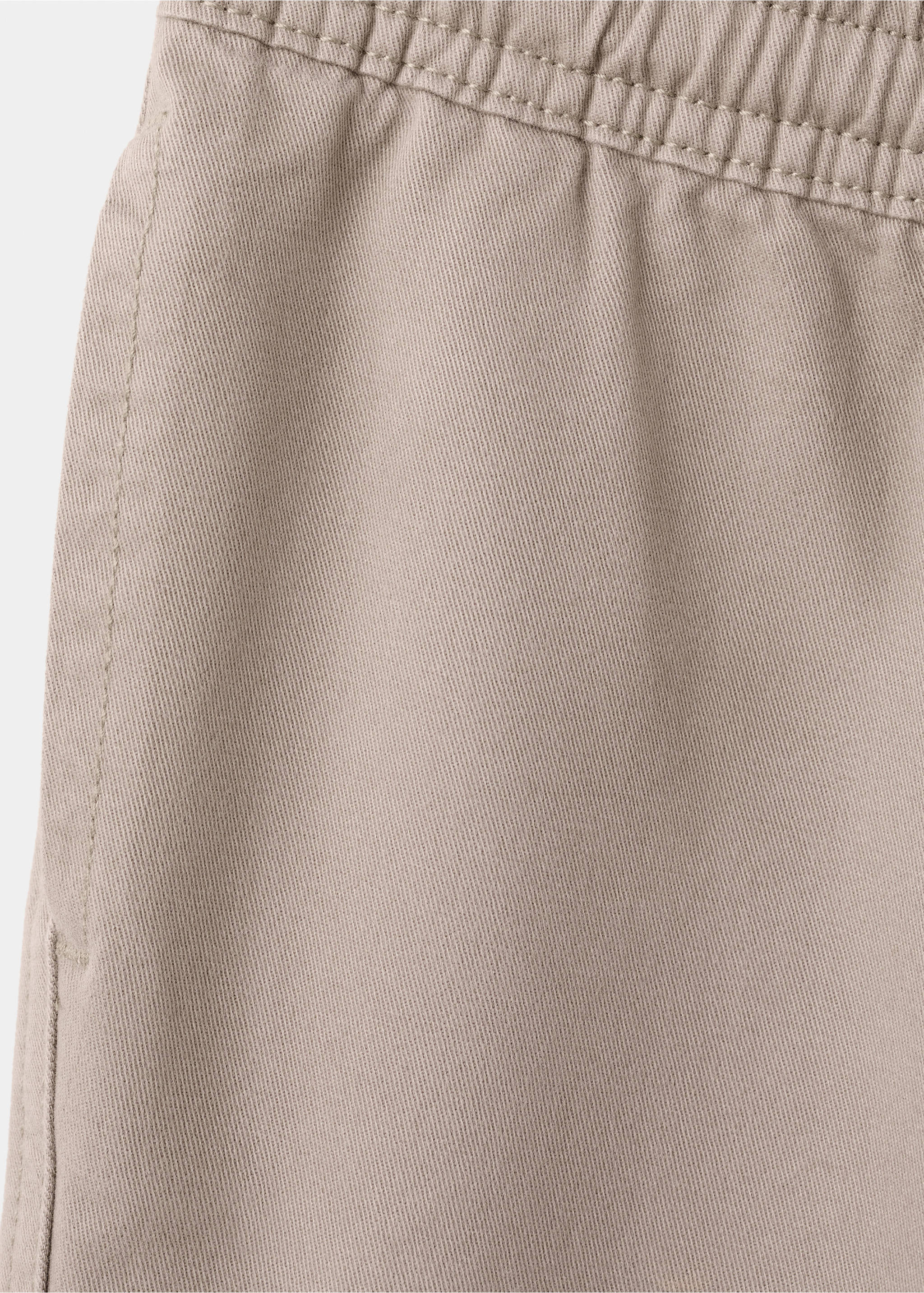 Straight-fit cotton trousers - Details of the article 0, Brown. Ref: 27093713-00.