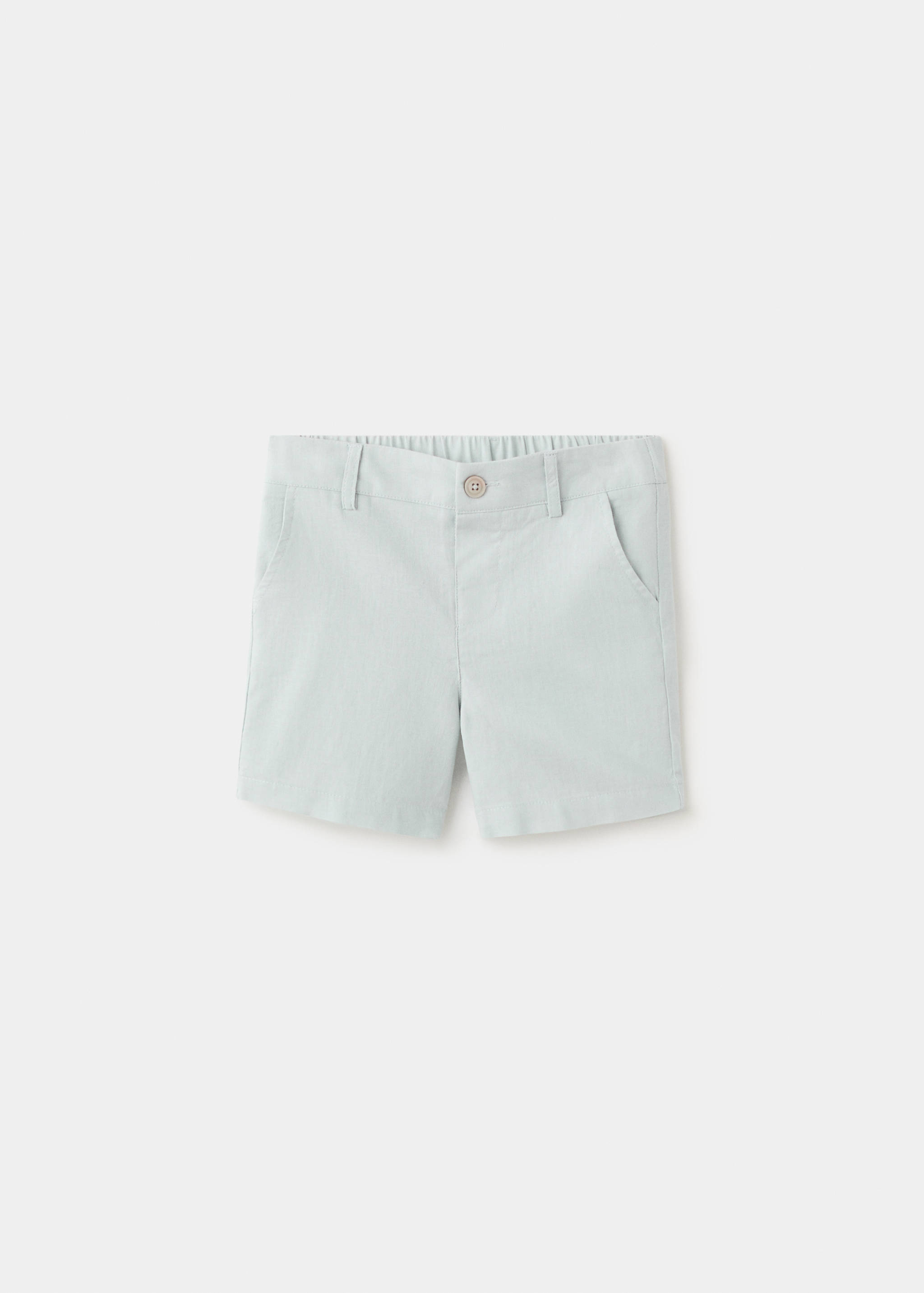 Linen-blend Bermuda shorts - Article without model