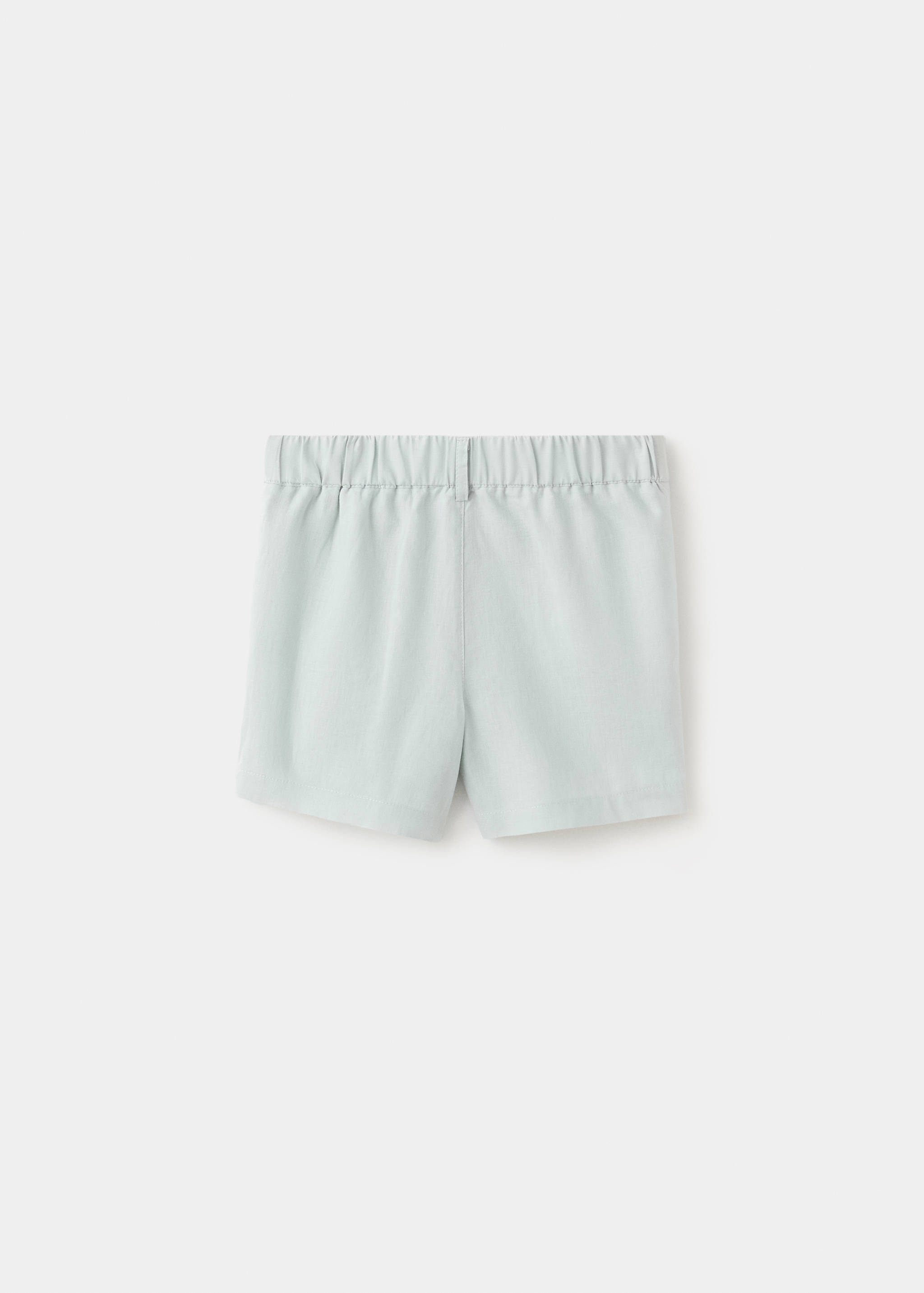 Linen-blend Bermuda shorts - Reverse of the article