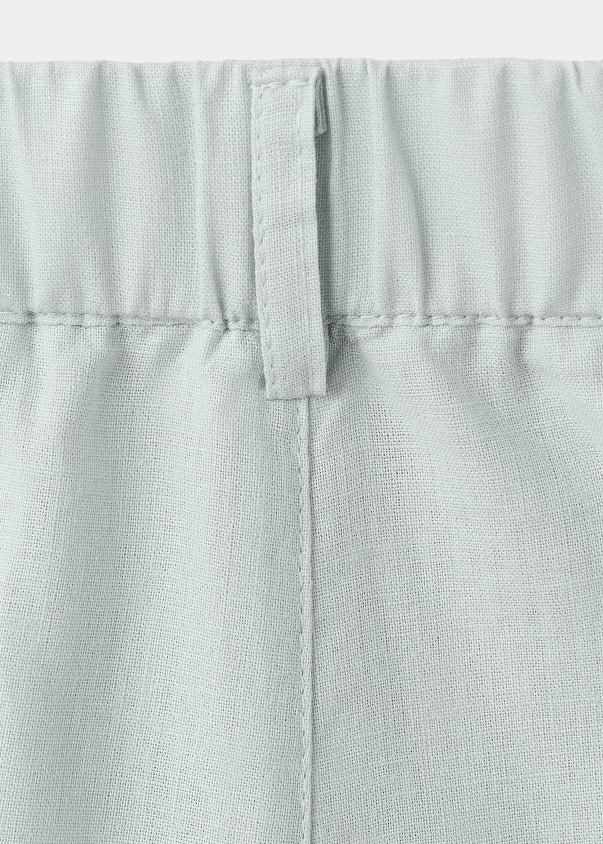 Linen-blend Bermuda shorts - Details of the article 0