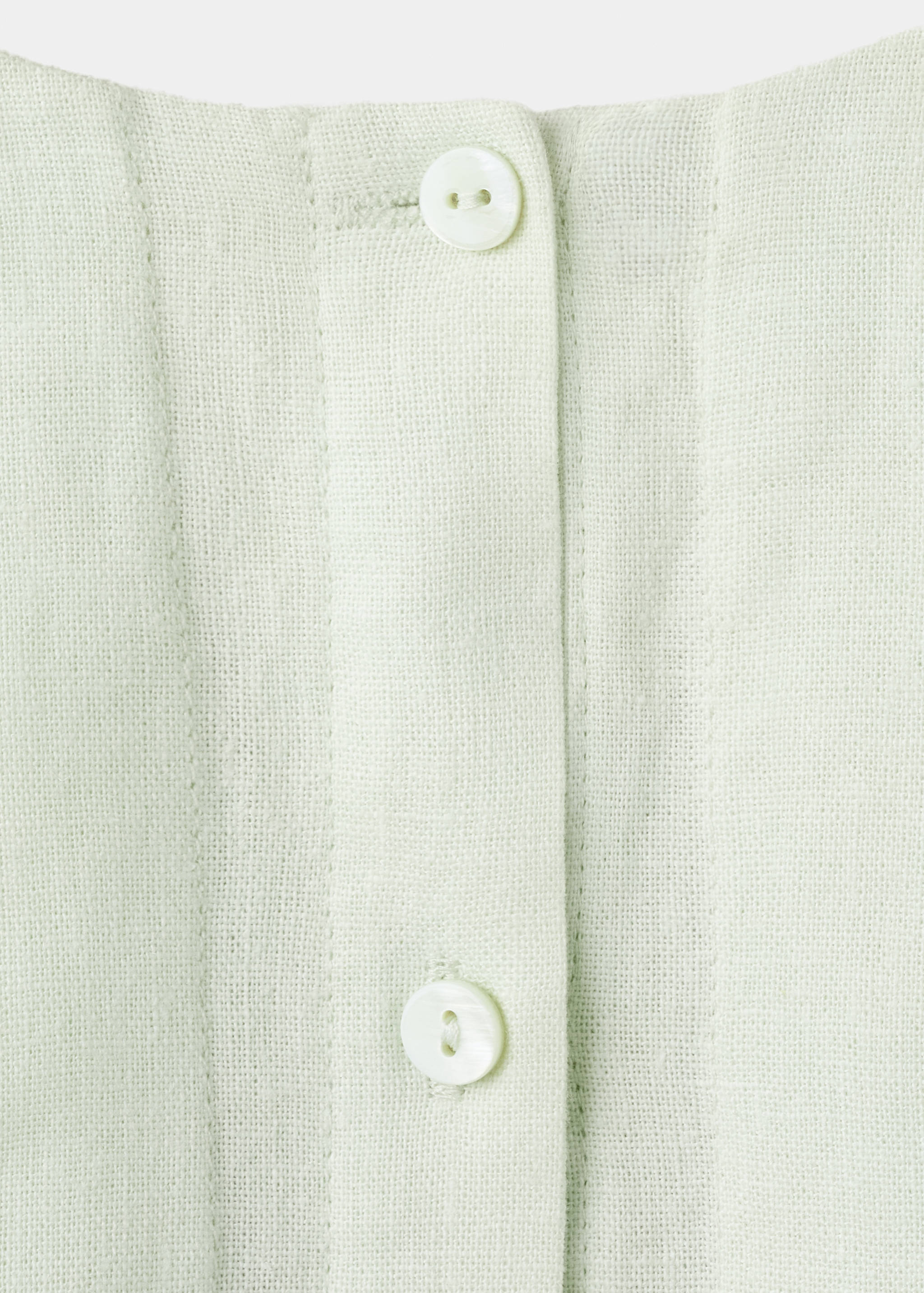 Ruffled linen dress - Details of the article 0