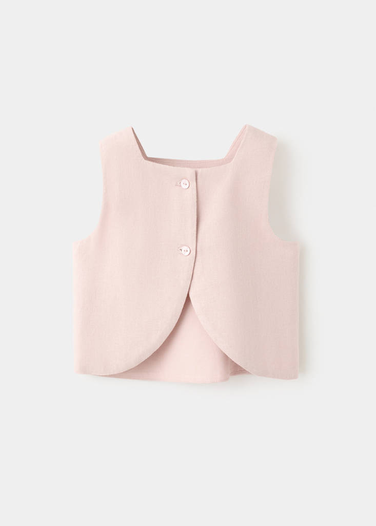 Linen blouse — Pastel Pink