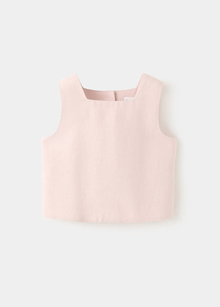 Linen blouse — Pastel Pink