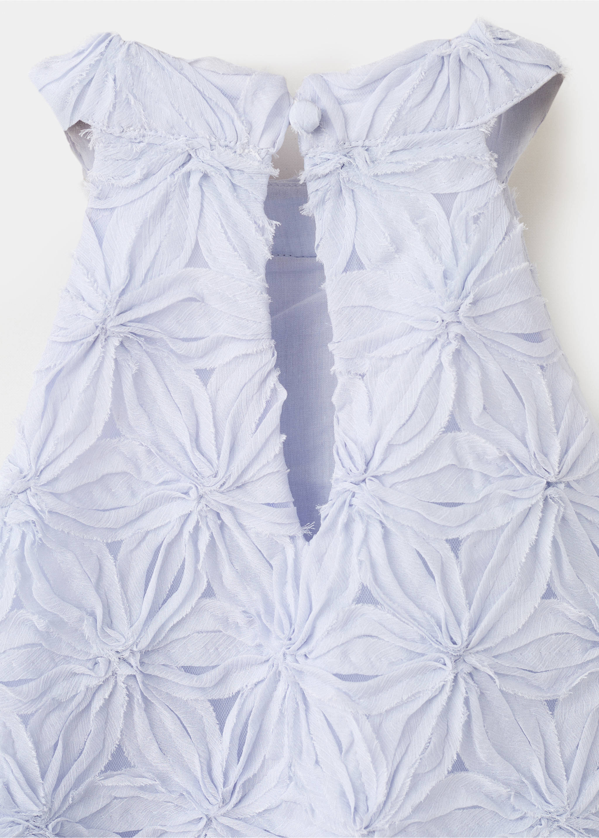 Halter-neck floral dress - Details of the article 0, Blue. Ref: 27093722-00.