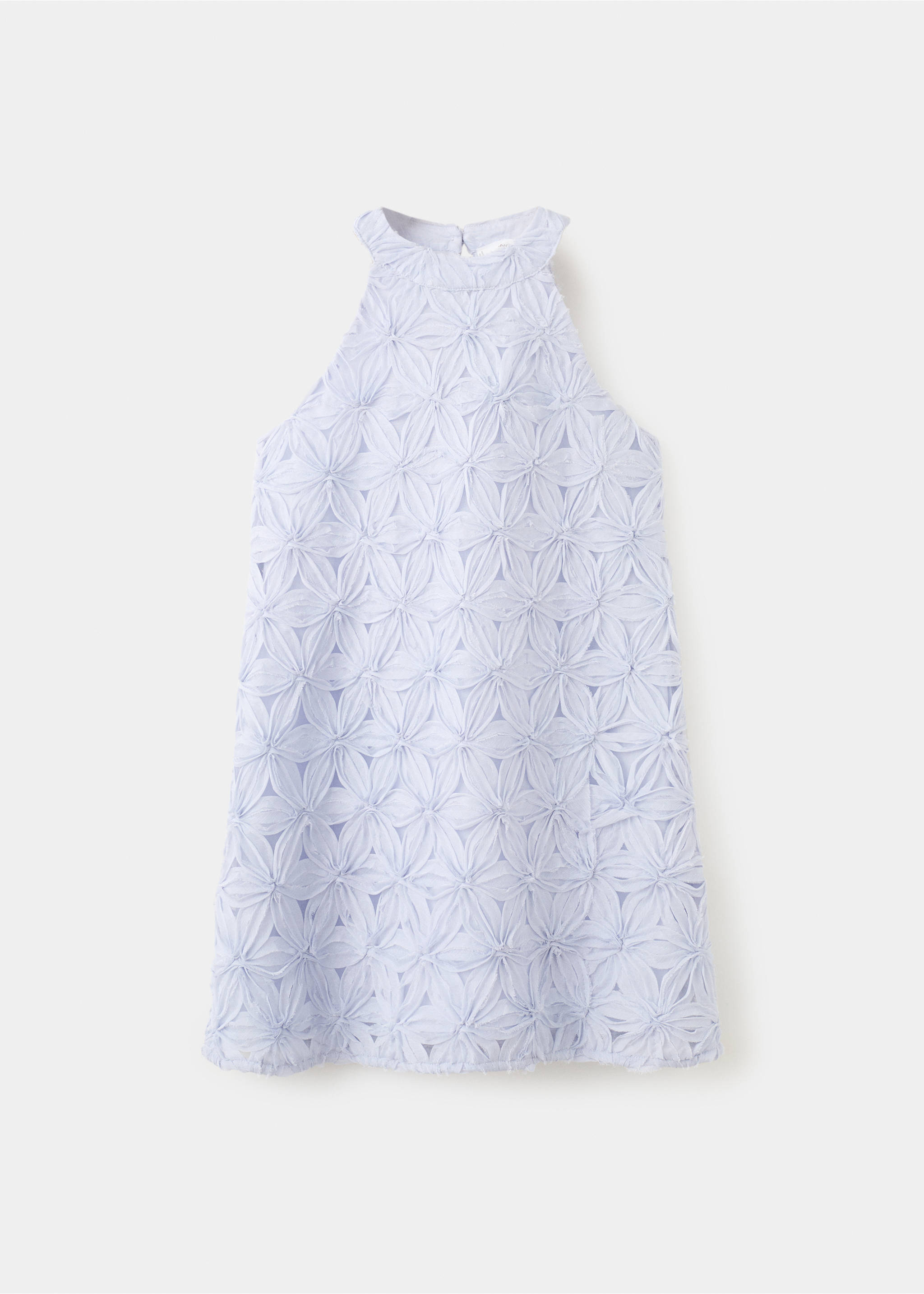 Halter-neck floral dress - Article without model, Blue. Ref: 27093722-00.