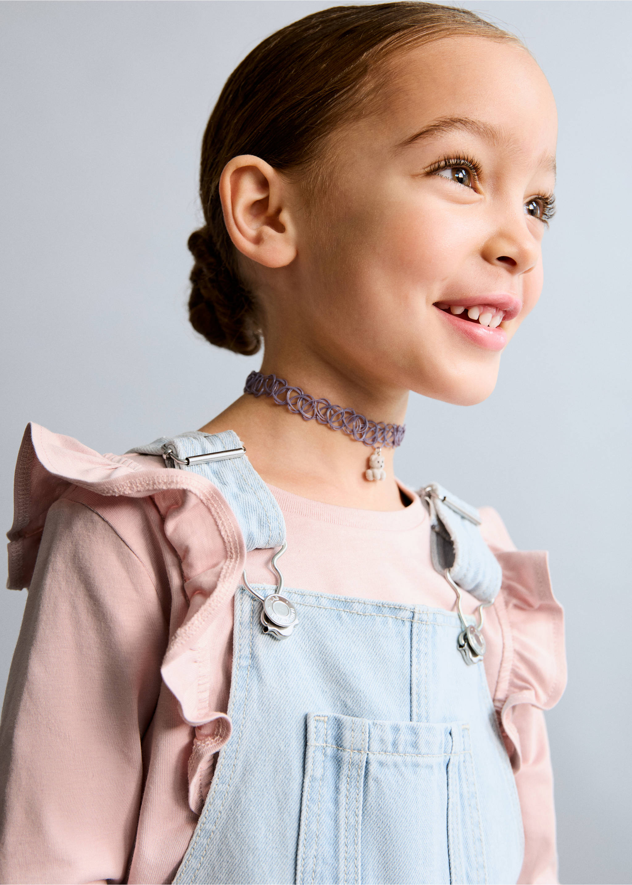 Peto denim largo - Detalle del artículo 1, Azul claro. Ref: 27093723-00.