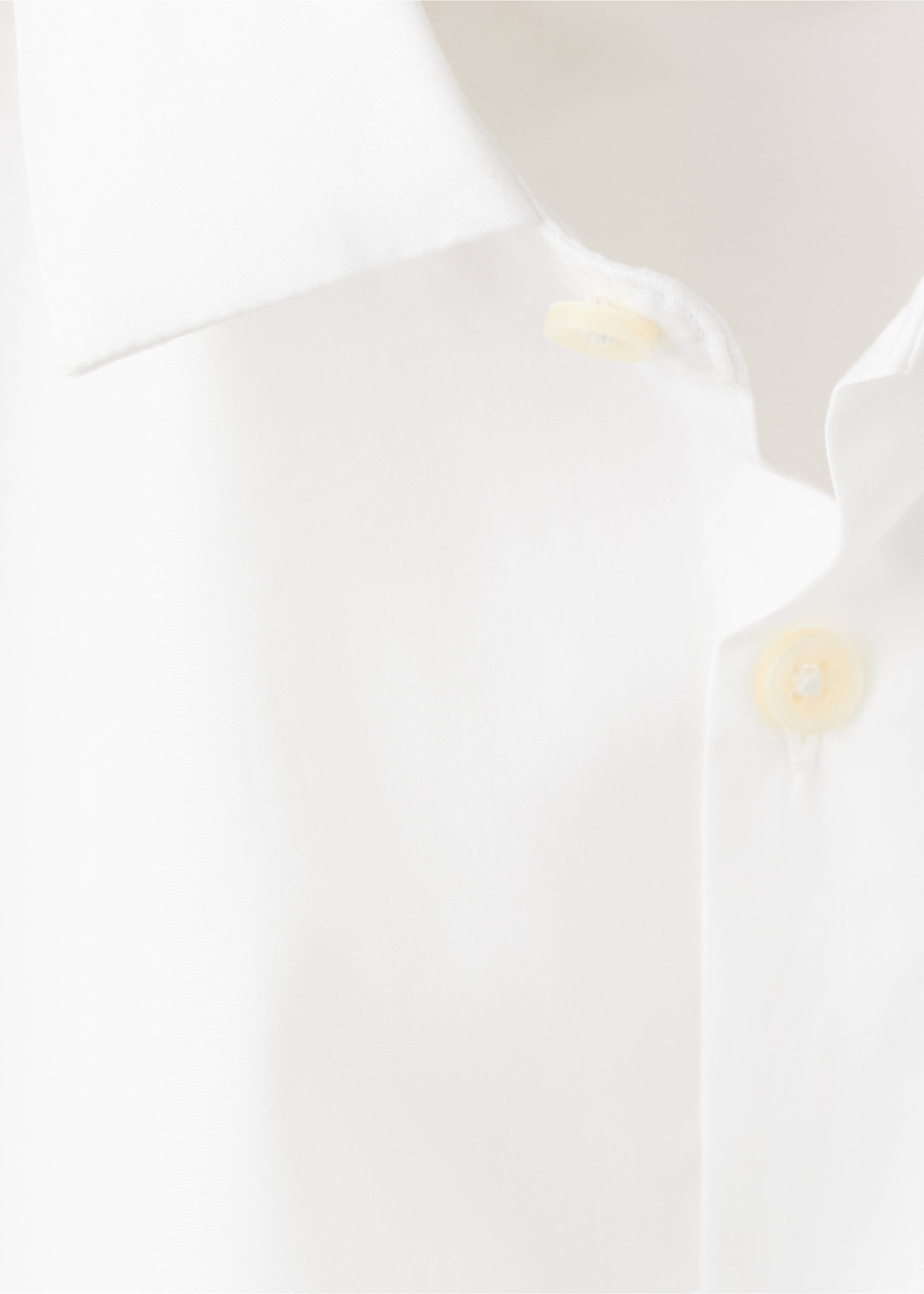 Camisa vestit 100% cotó - Detall de l'article 8, Blanc. Ref: 27093724-00.