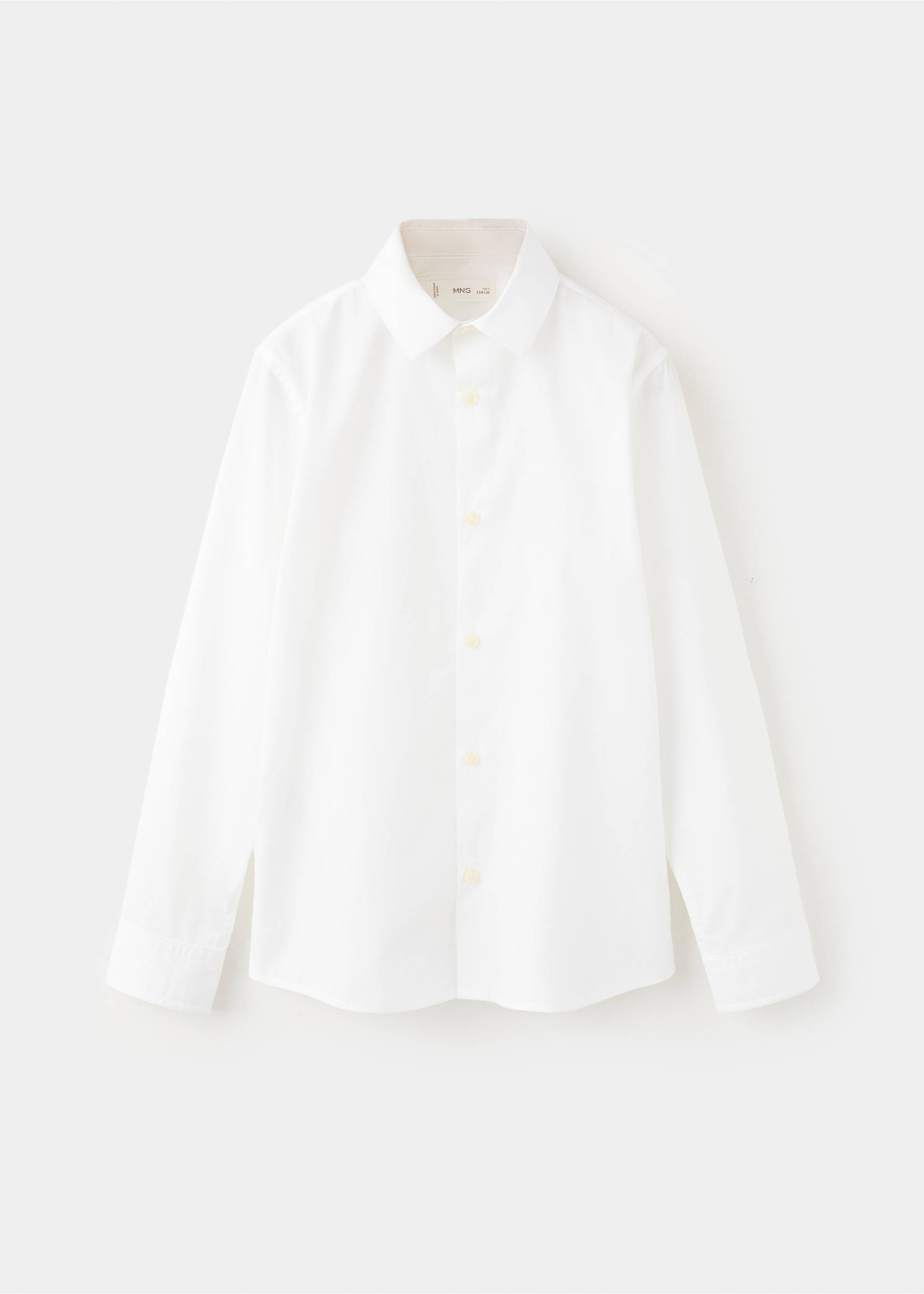 100% cotton dress shirt - Article without model, White. Ref: 27093724-00.