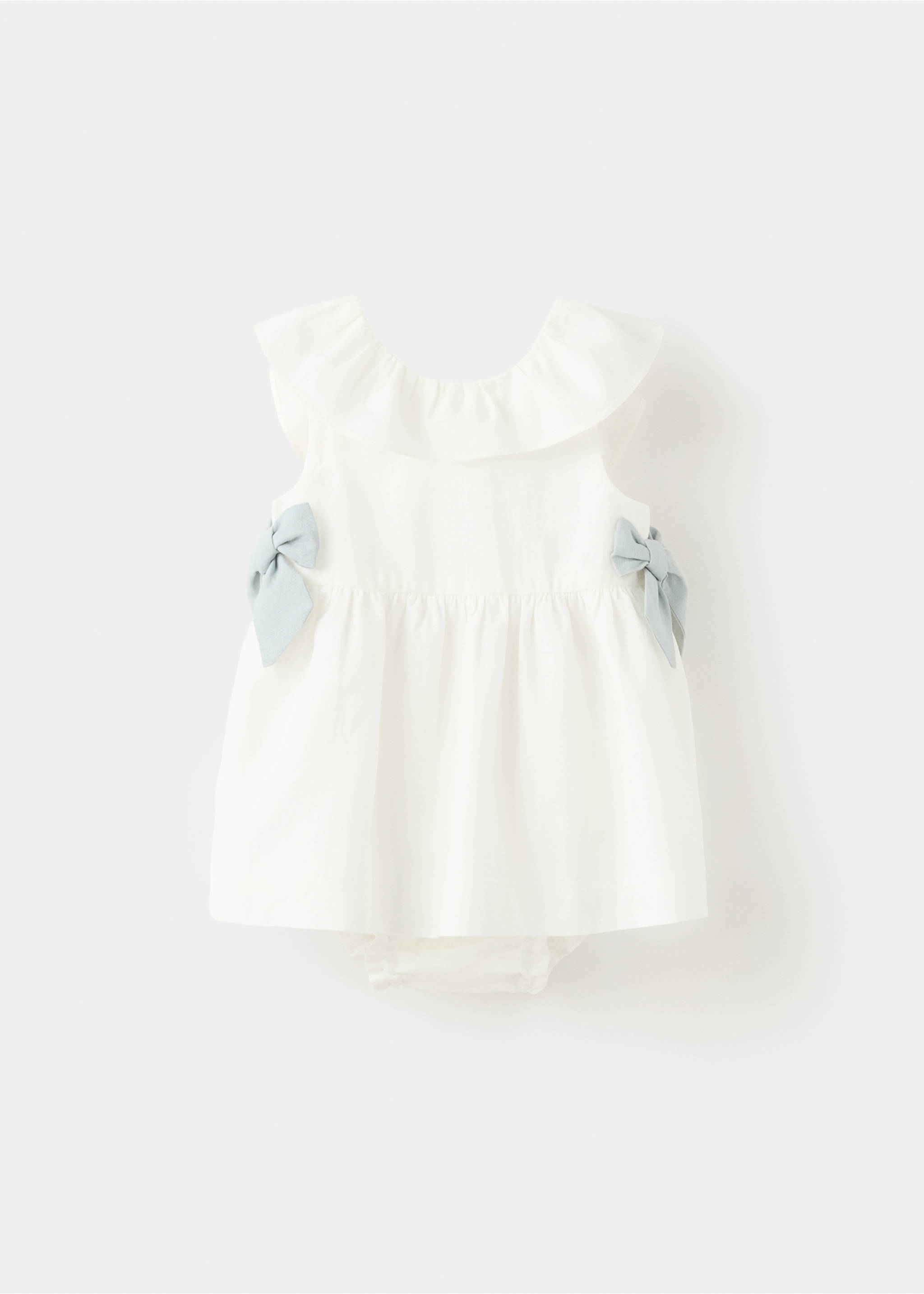 Vestido y ranita lino - Artículo sin modelo, Blanco roto. Ref: 27093726-00.