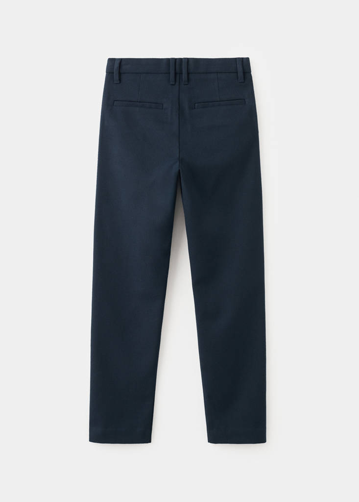 Straight suit trousers — Navy