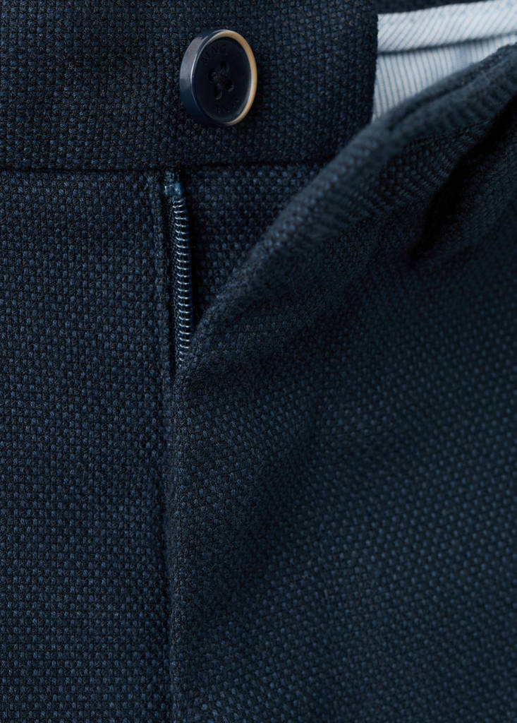 Straight suit trousers — Navy