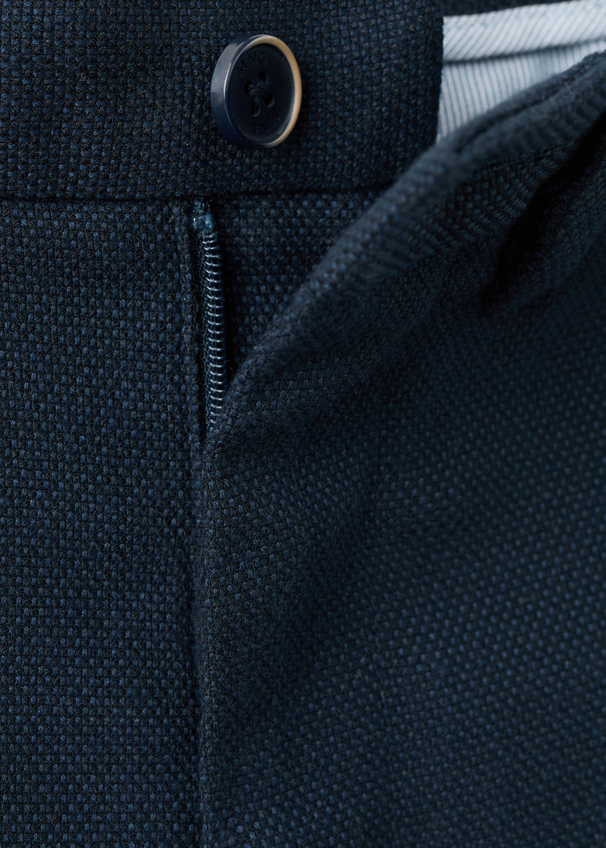 Straight suit trousers — Navy