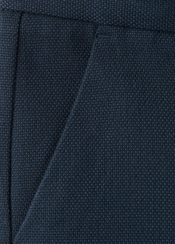 Straight suit trousers — Navy