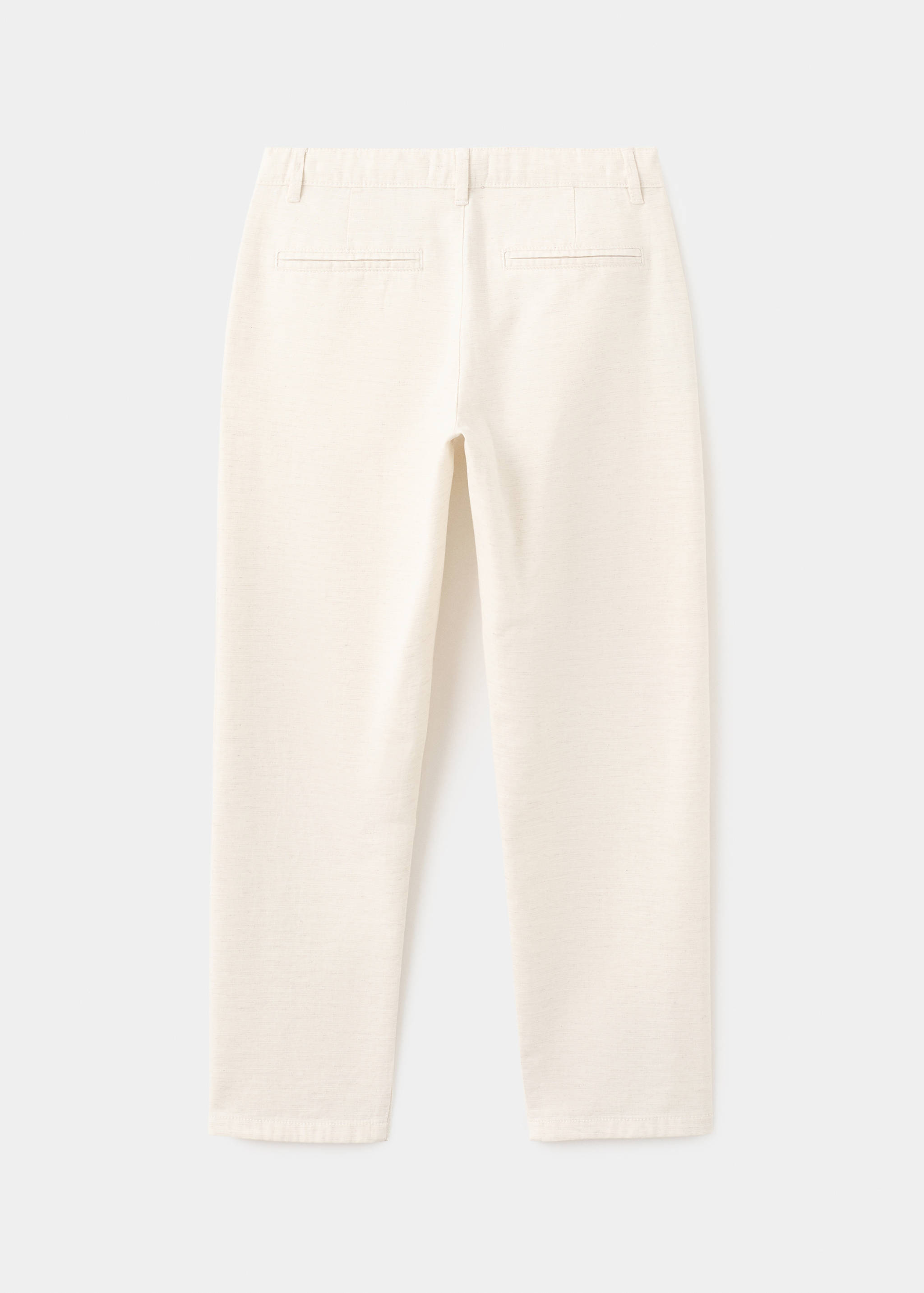 Straight-fit cotton pants - Reverse of the article