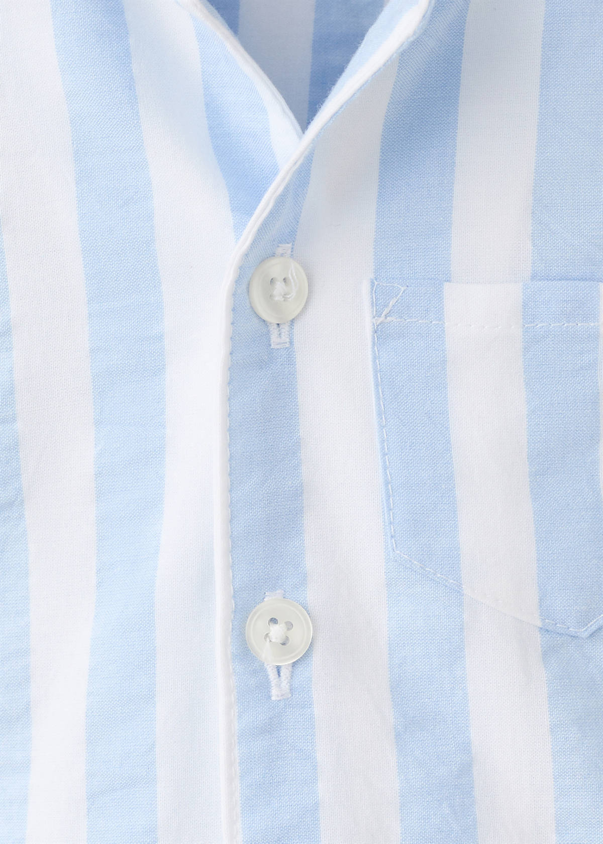 Thick striped romper pyjamas — Blue