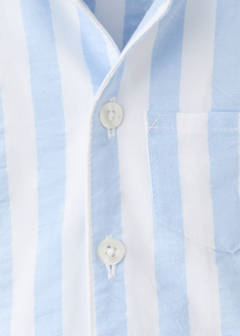 Thick striped romper pyjamas — Blue 3
