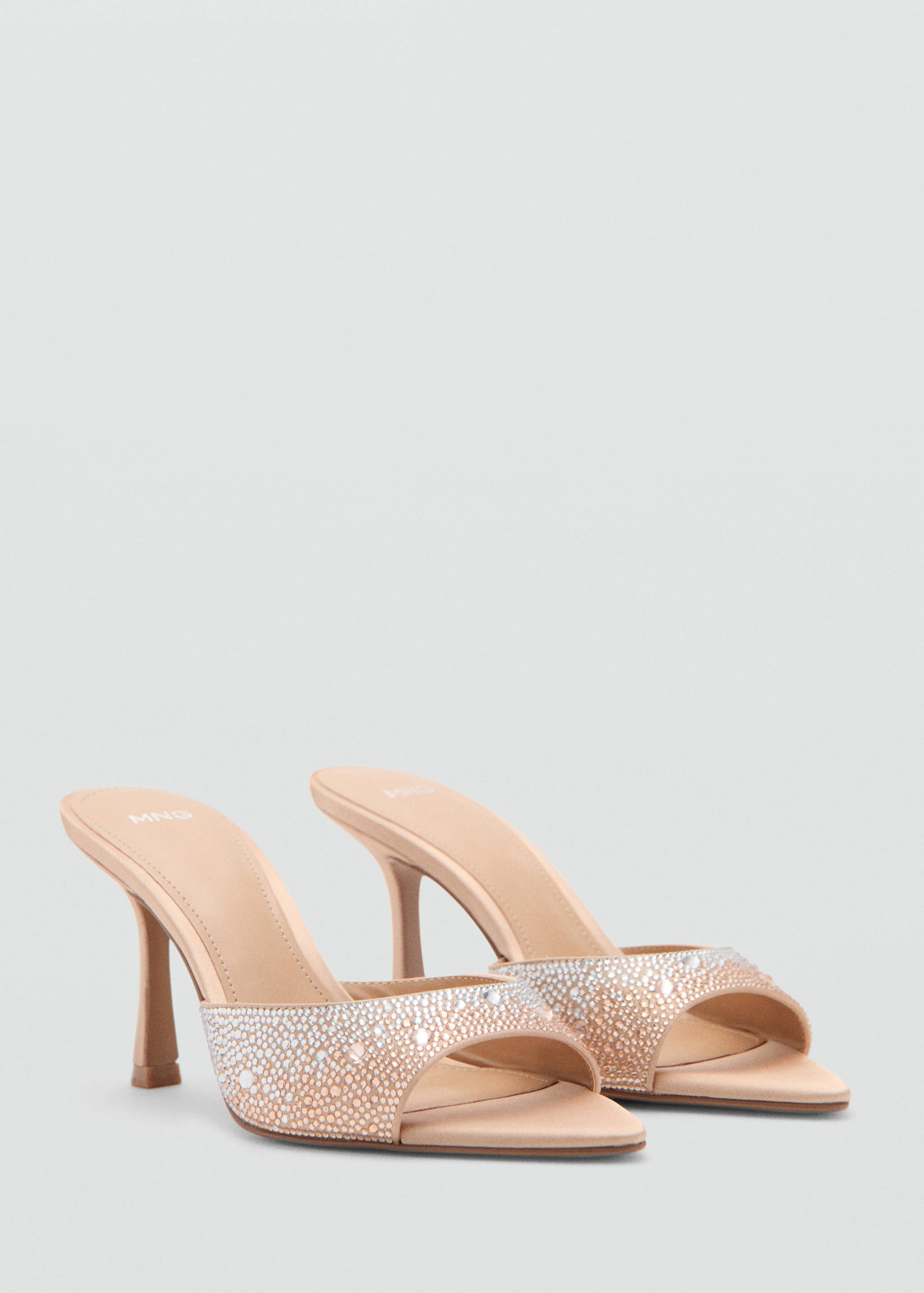 Glitter high-heeled sandals - Medium plane