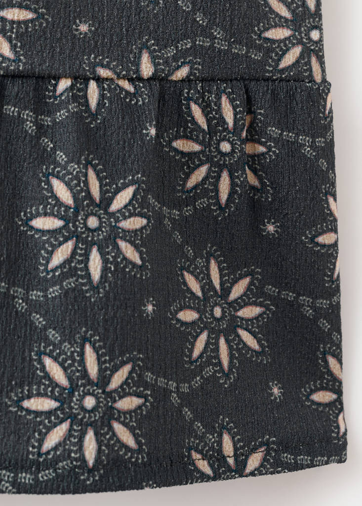 Floral print skirt — Navy