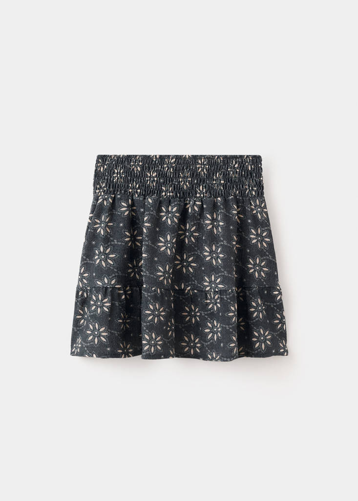 Floral print skirt — Navy