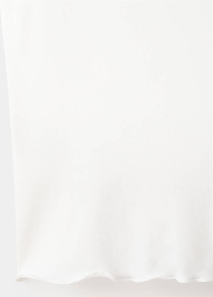 Scalloped hem top — Off White