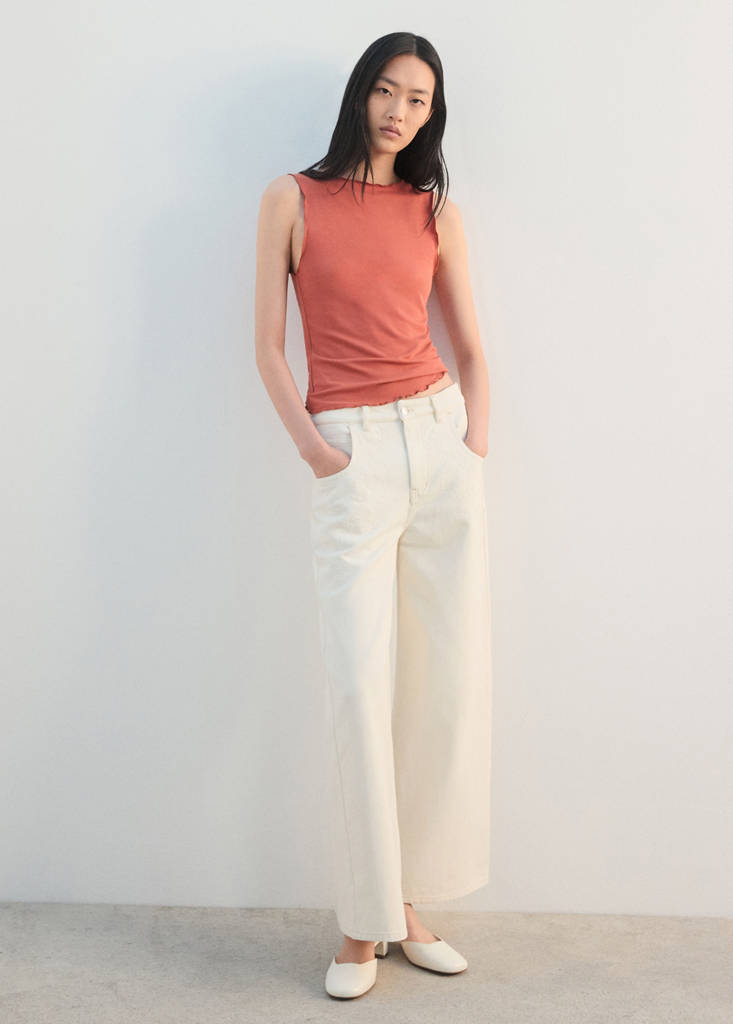 Scalloped hem top — Clementine