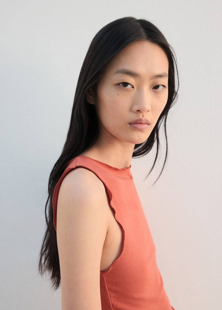 Scalloped hem top — Clementine
