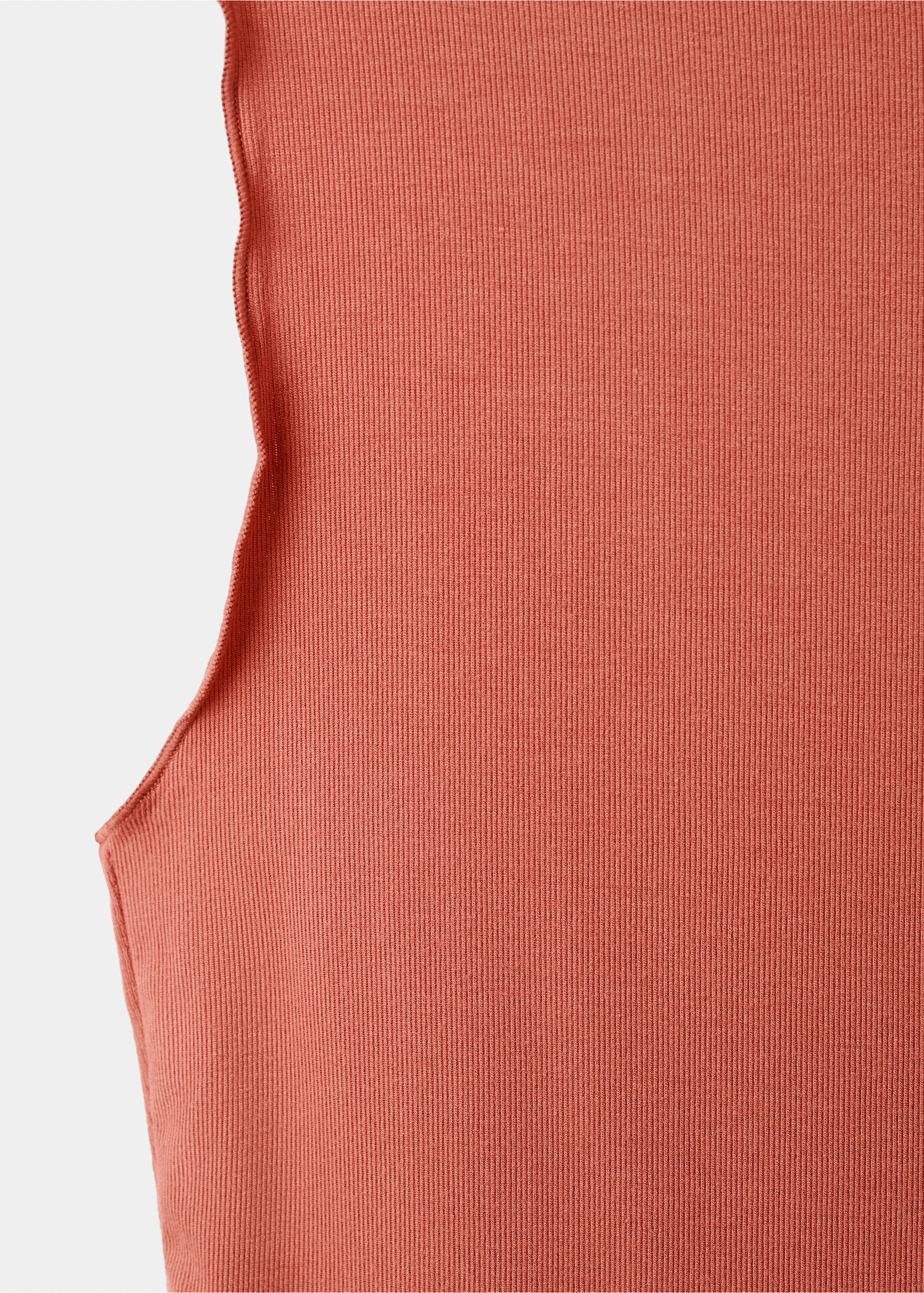 Atasan dengan hem scallop - Rincian barang 8, Oranye kemerahan. Ref: 27094043-00.