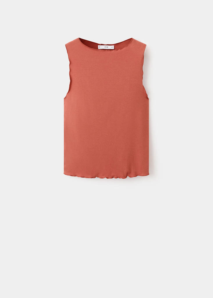 Scalloped hem top — Clementine
