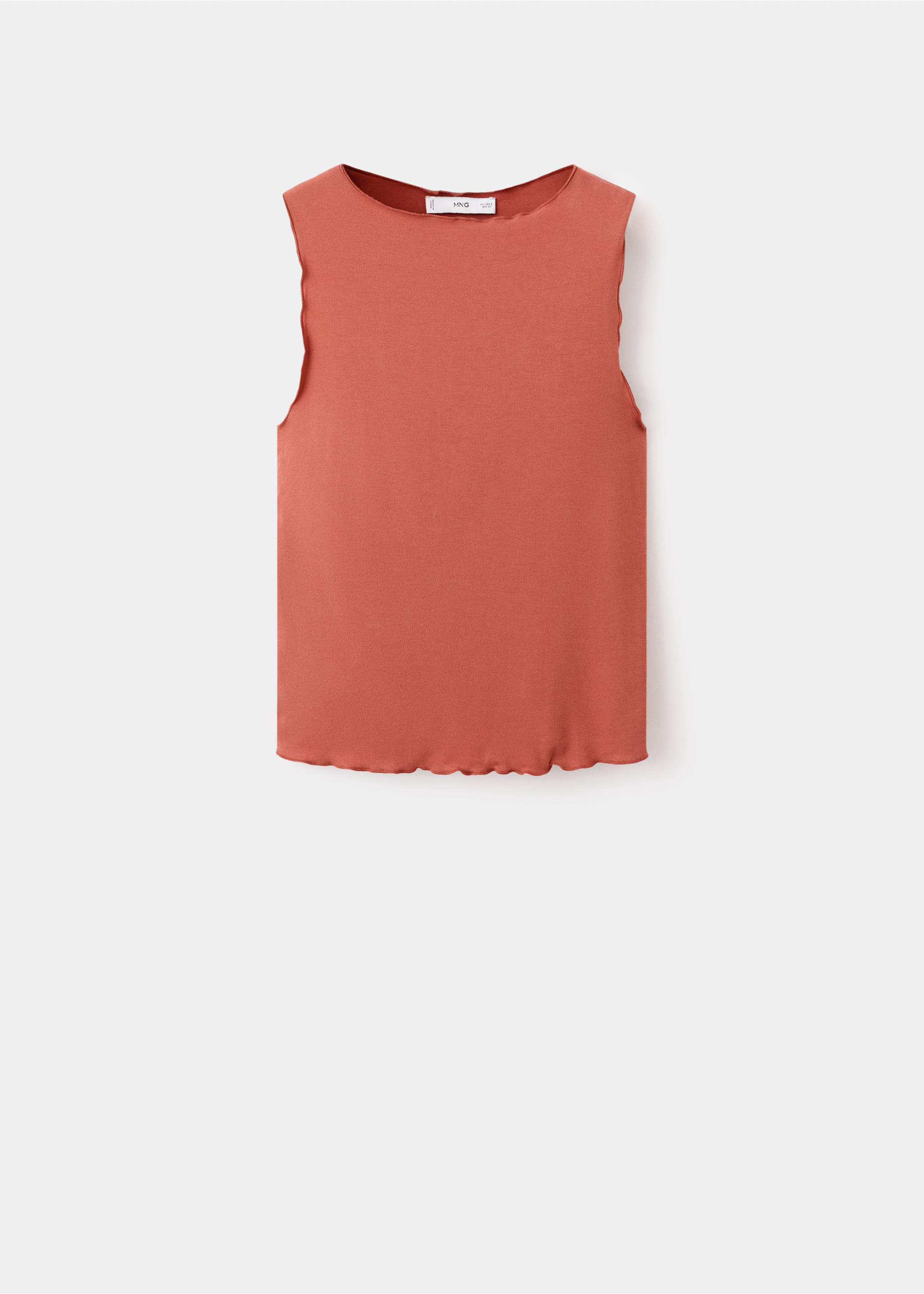 Scalloped hem top - Article without model, Clementine. Ref: 27094043-00.