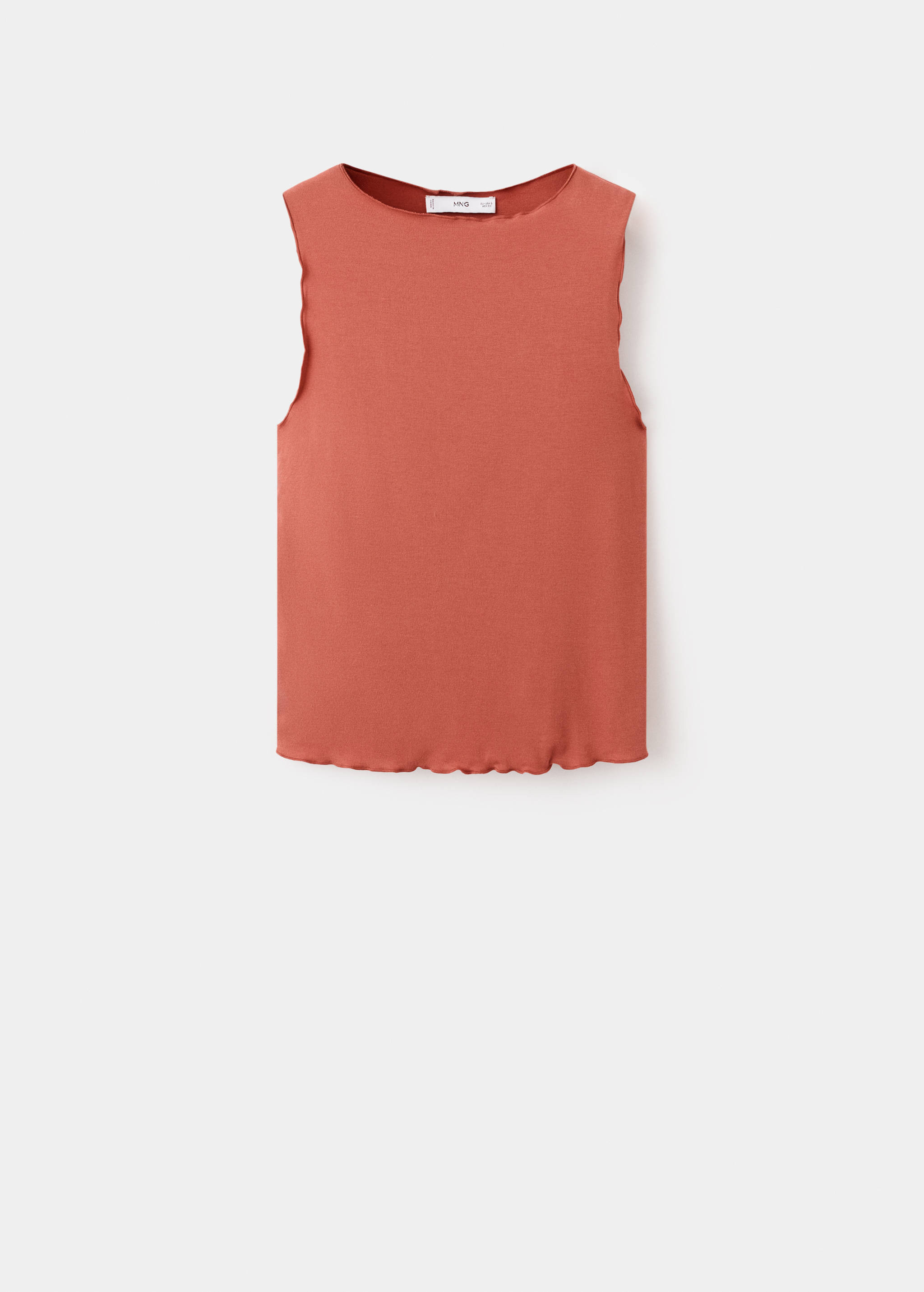 Scalloped hem top - Article without model